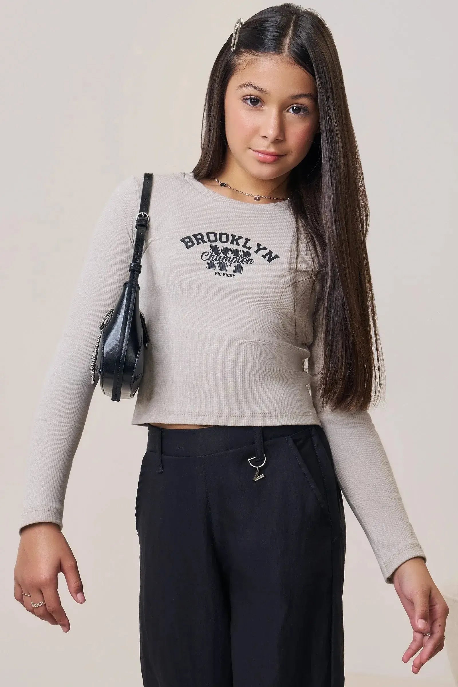 Blusa Boxy em Canelado Liz 90614 Vic&Vicky Teen Menina