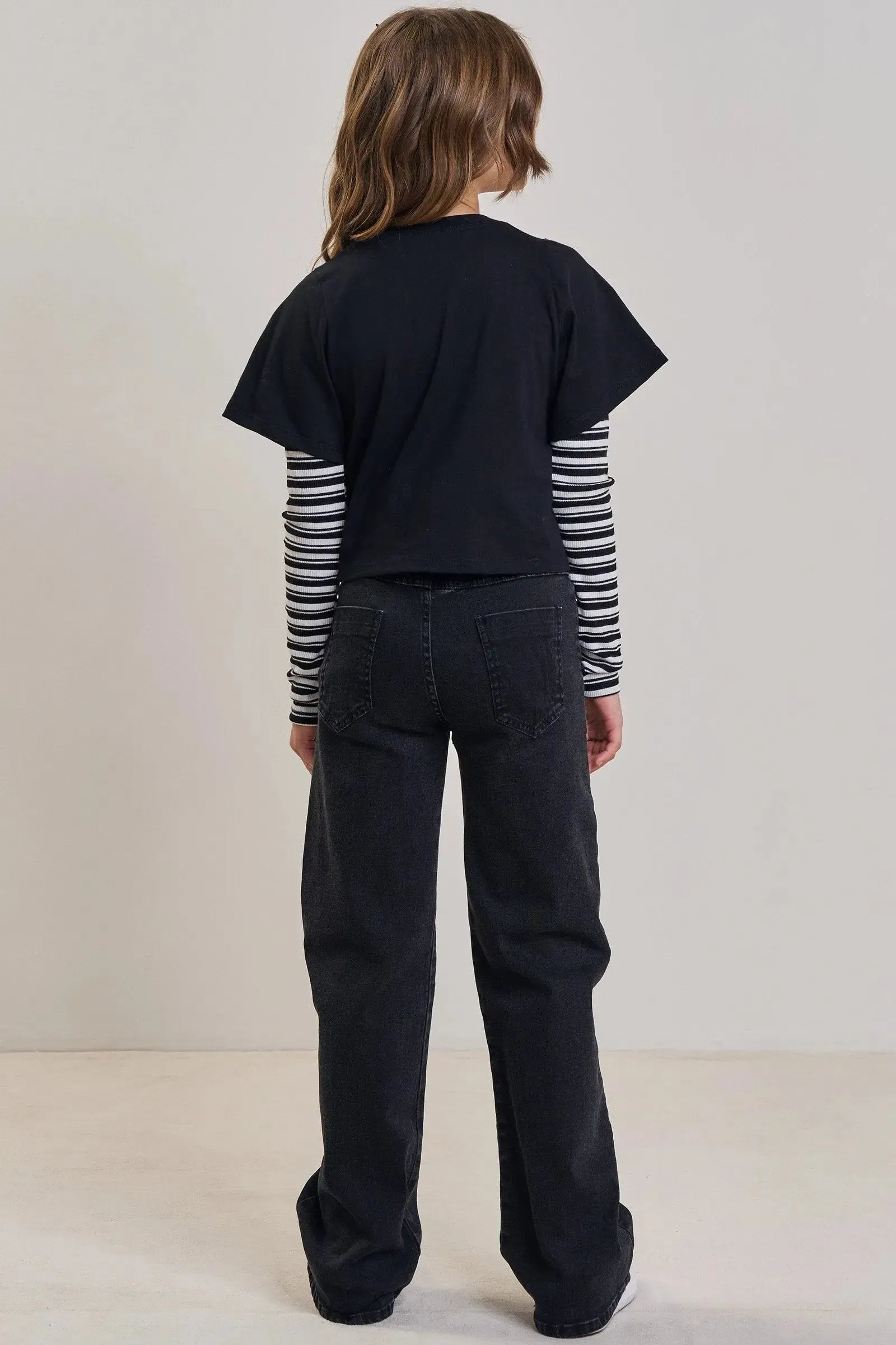 Blusa Boxy em Canelado Luna de Viscose 89183 Vic&Vicky Teen Menina