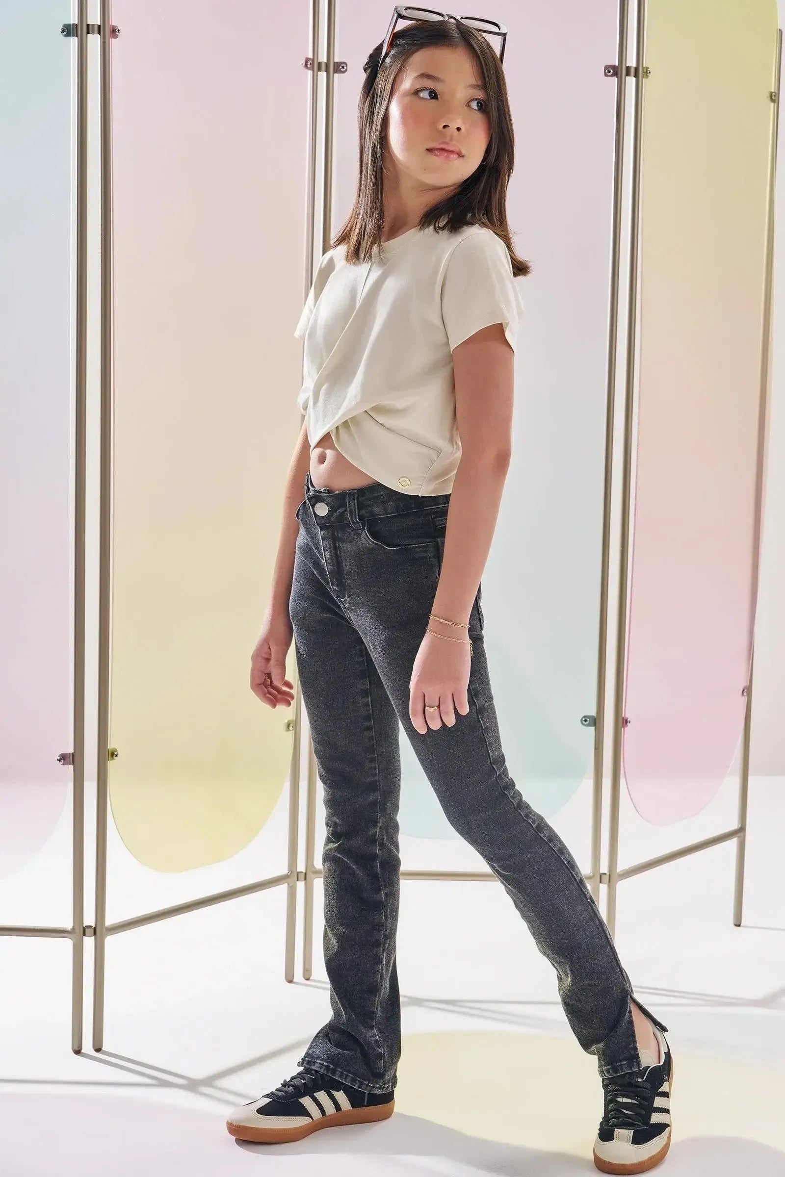 Blusa Boxy em Meia Malha 82901 Lilimoon Teen Menina