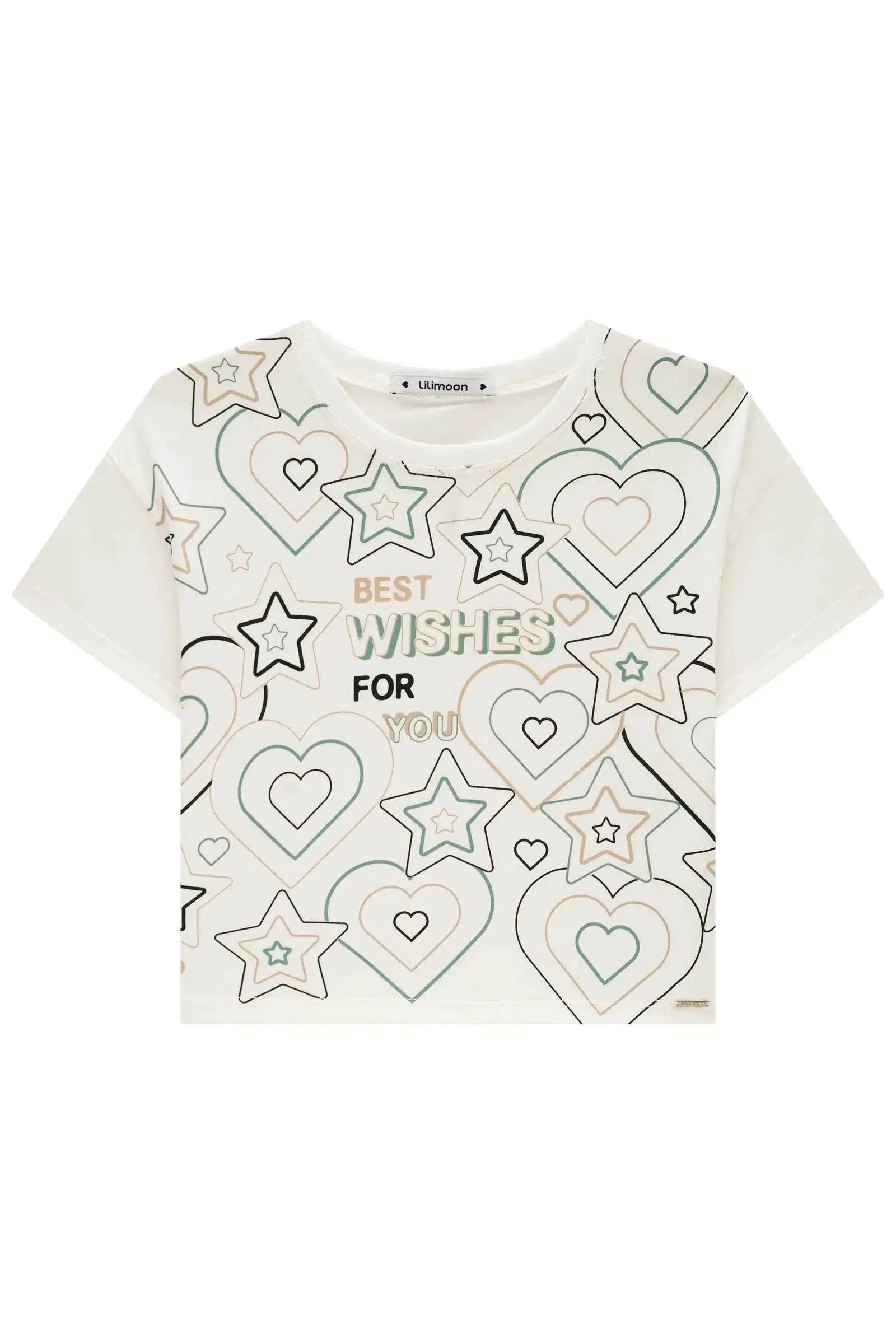 Blusa Boxy Over Teen Menina em Meia Malha 81511 Lilimoon