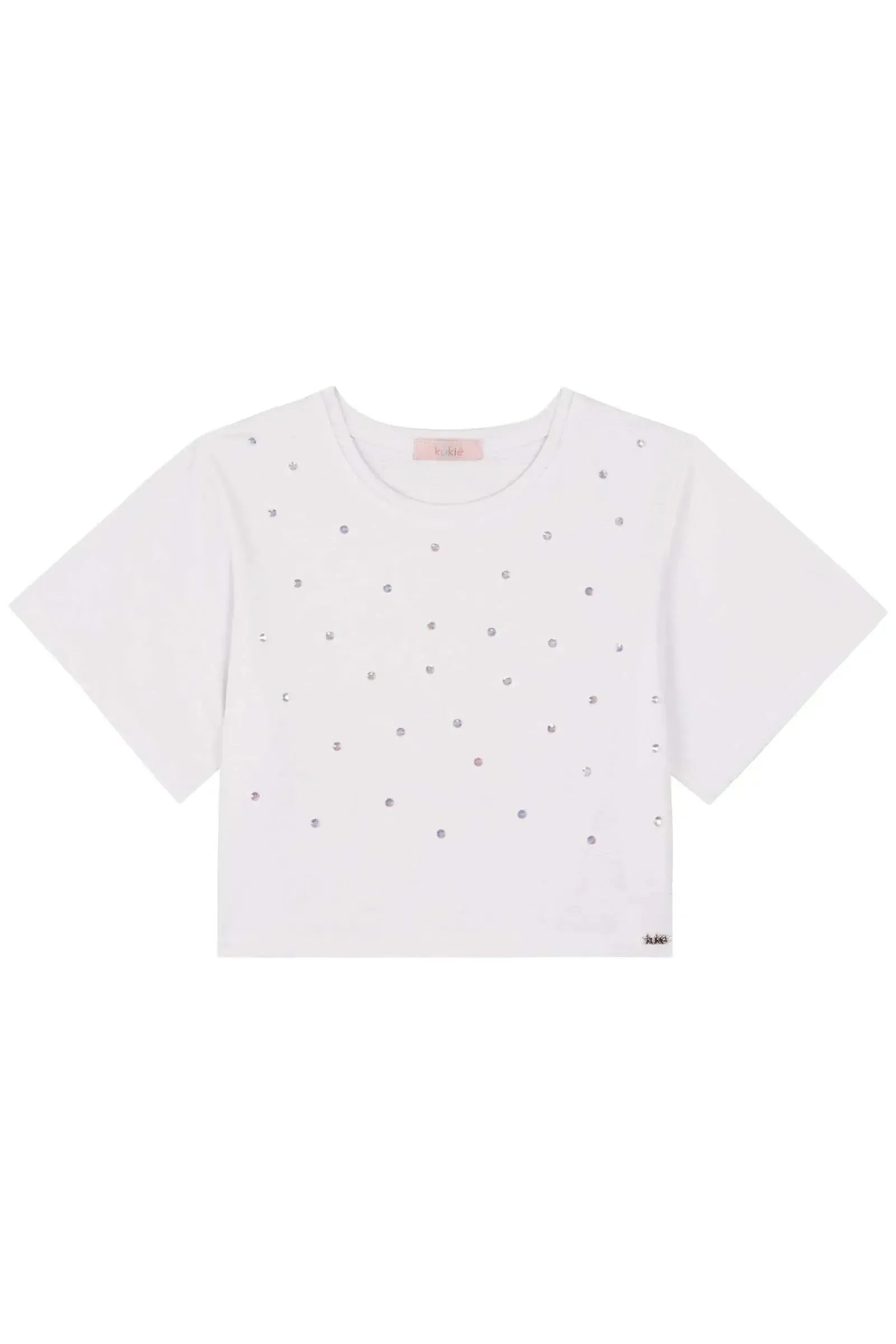 Blusa Boxy Over em Meia Malha 82976 Kukiê Infantil Menina