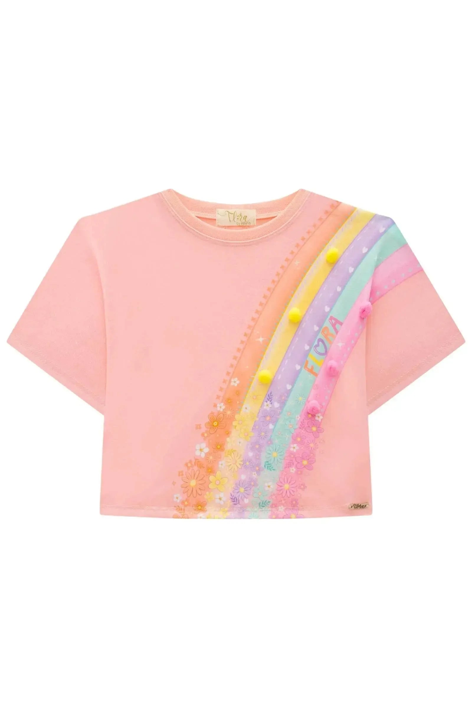 Blusa Boxy Over em Meia Malha 86491 Infanti Infantil Menina