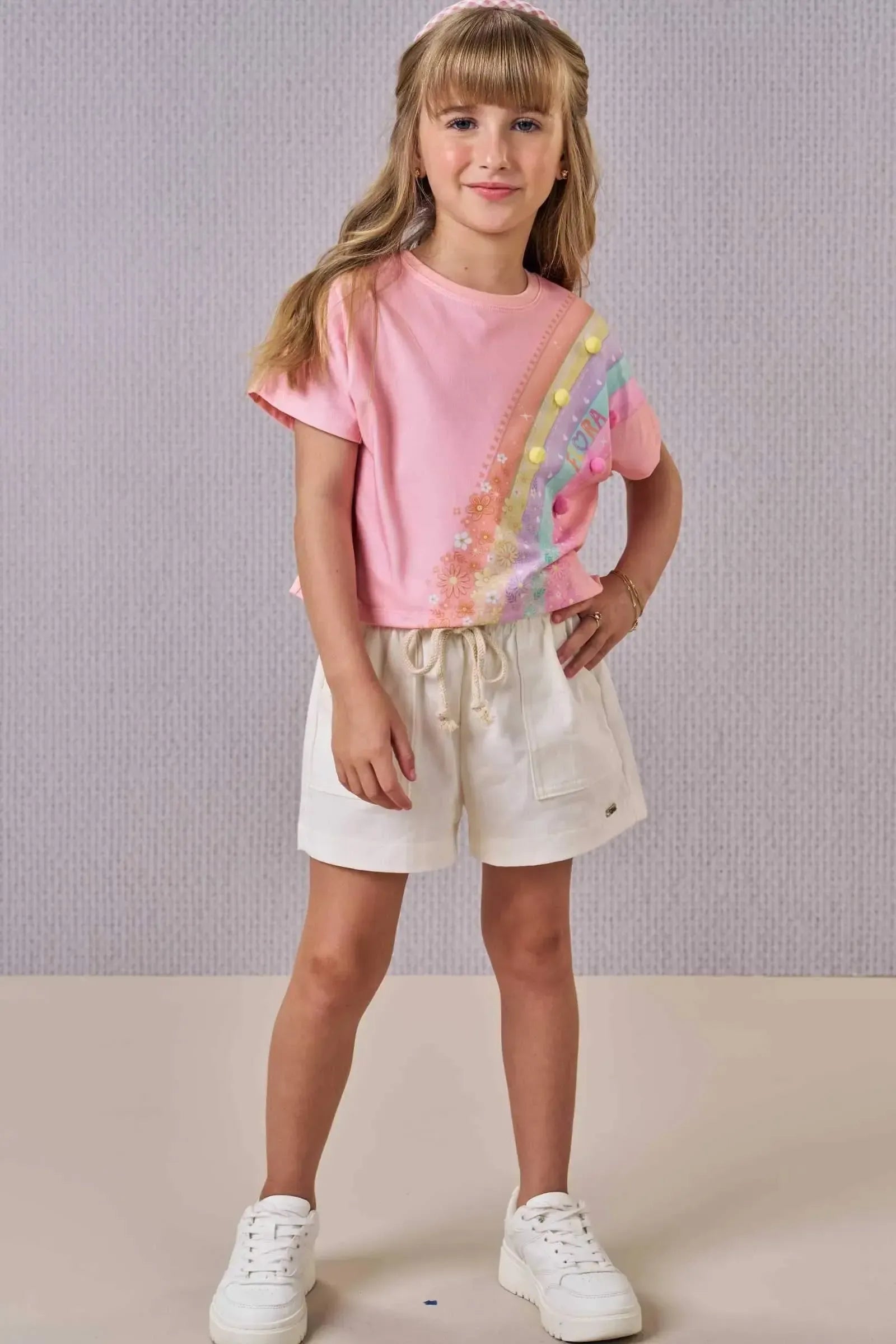 Blusa Boxy Over em Meia Malha 86491 Infanti Infantil Menina
