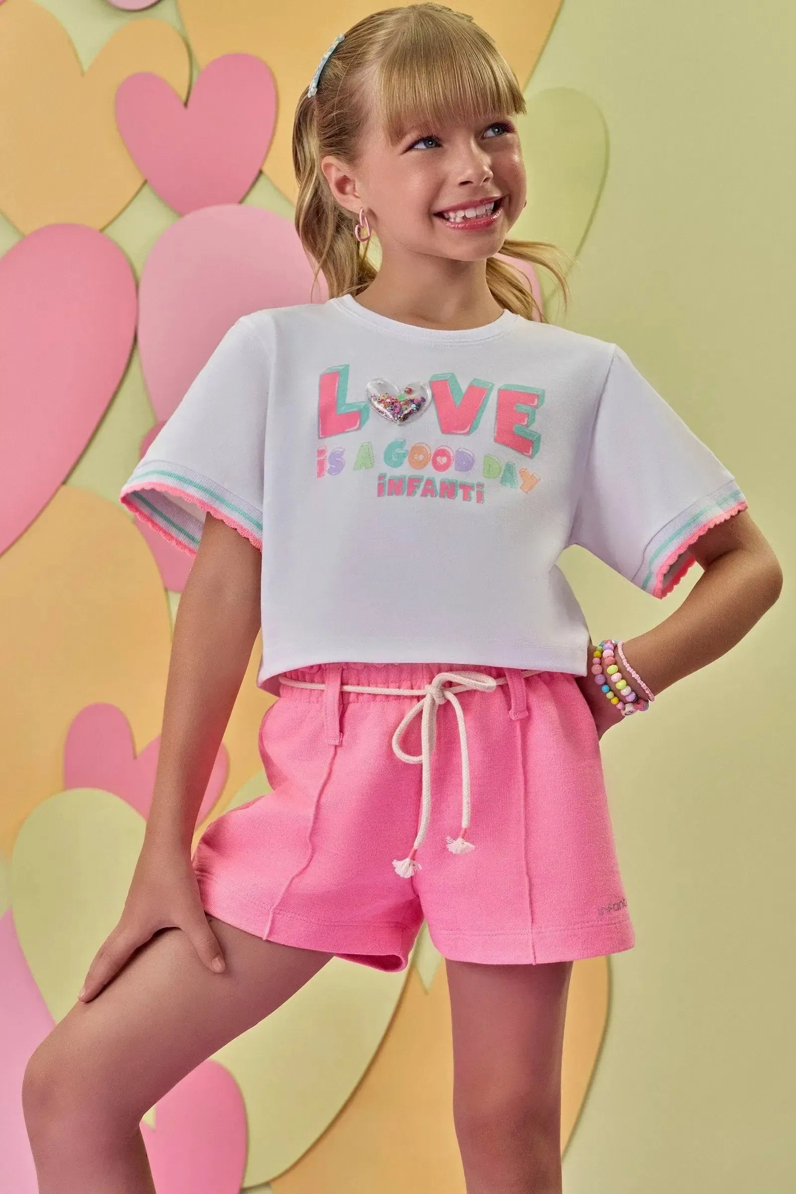 Blusa Boxy Over em Meia Malha 86920 Infanti Infantil Menina