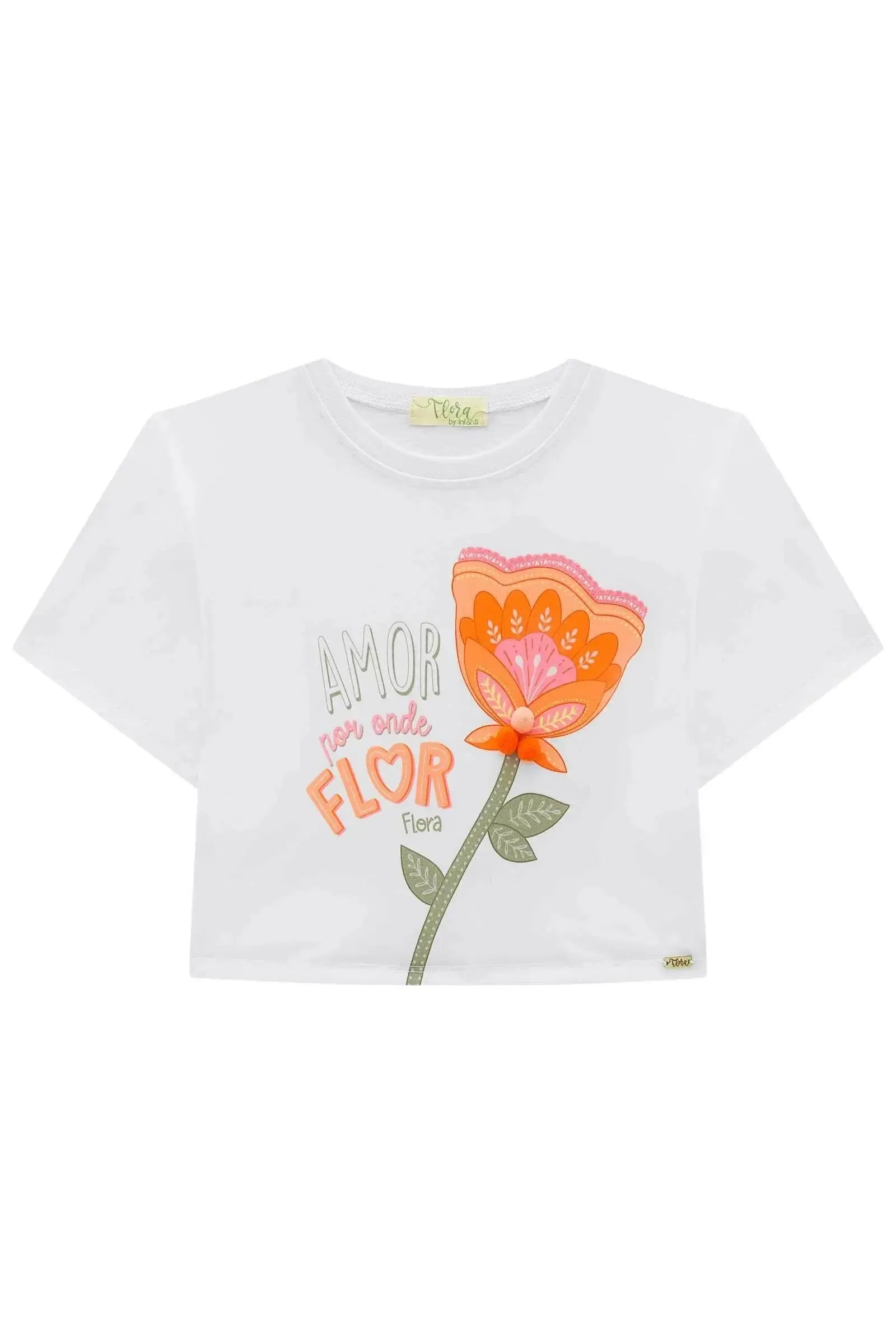 Blusa Boxy Over em Meia Malha 88705 Infanti Infantil Menina