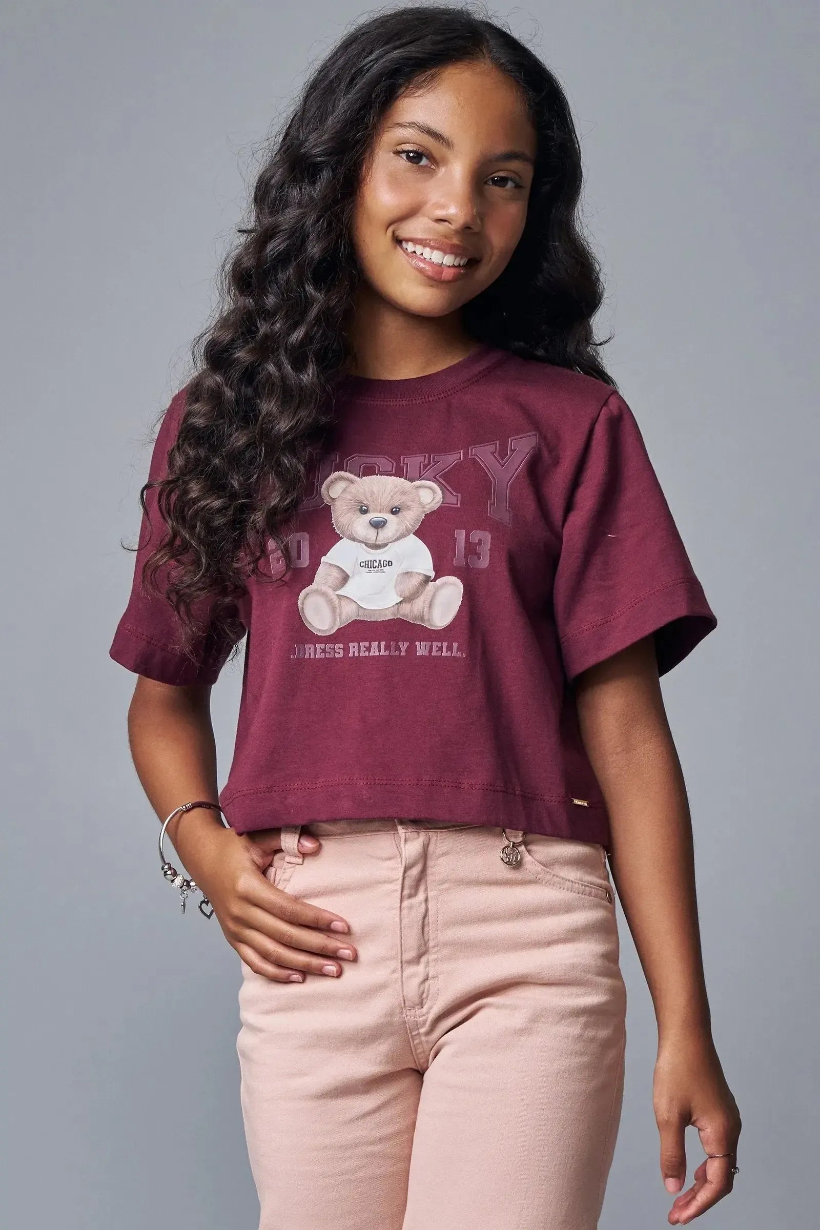 Blusa Boxy Over em Meia Malha 89035 Lilimoon Teen Menina