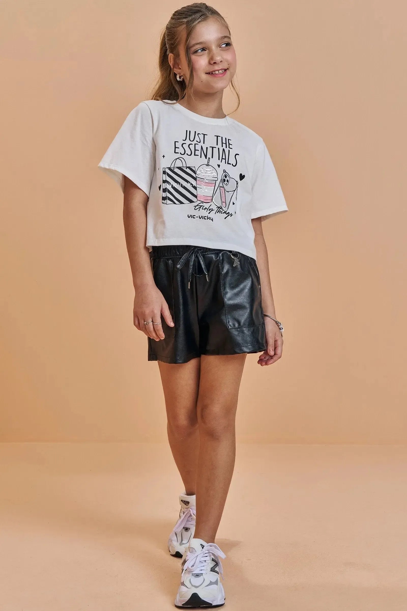 Blusa Boxy Over em Meia Malha 93485 Vic&Vicky Teen Menina