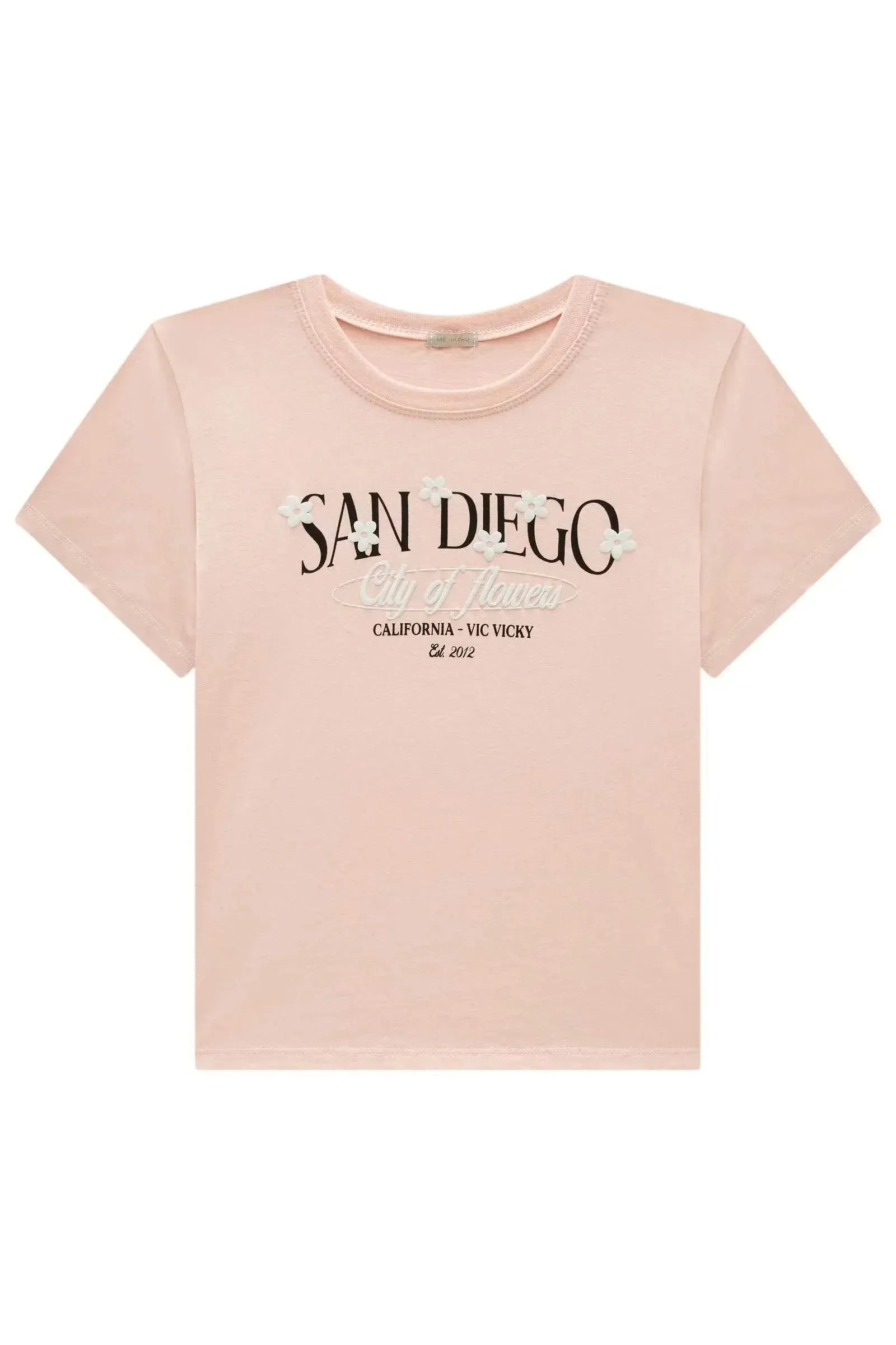 Blusa Comfy em Meia Malha 92172 Vic&Vicky Teen Menina