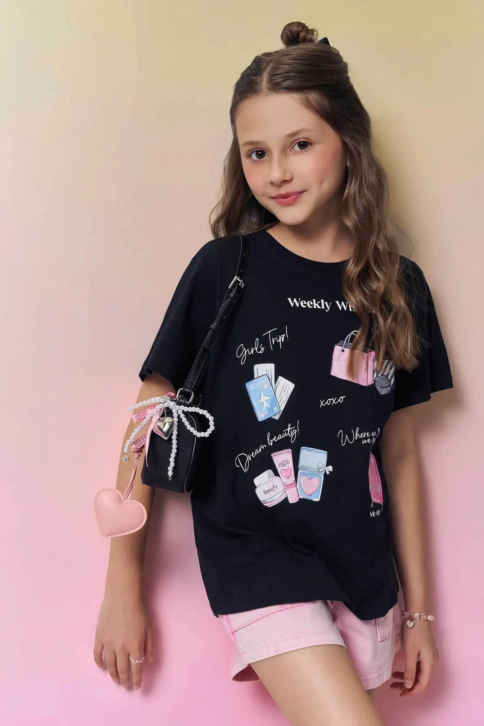 Blusa Comfy em Meia Malha 95197 Vic&Vicky Teen Menina