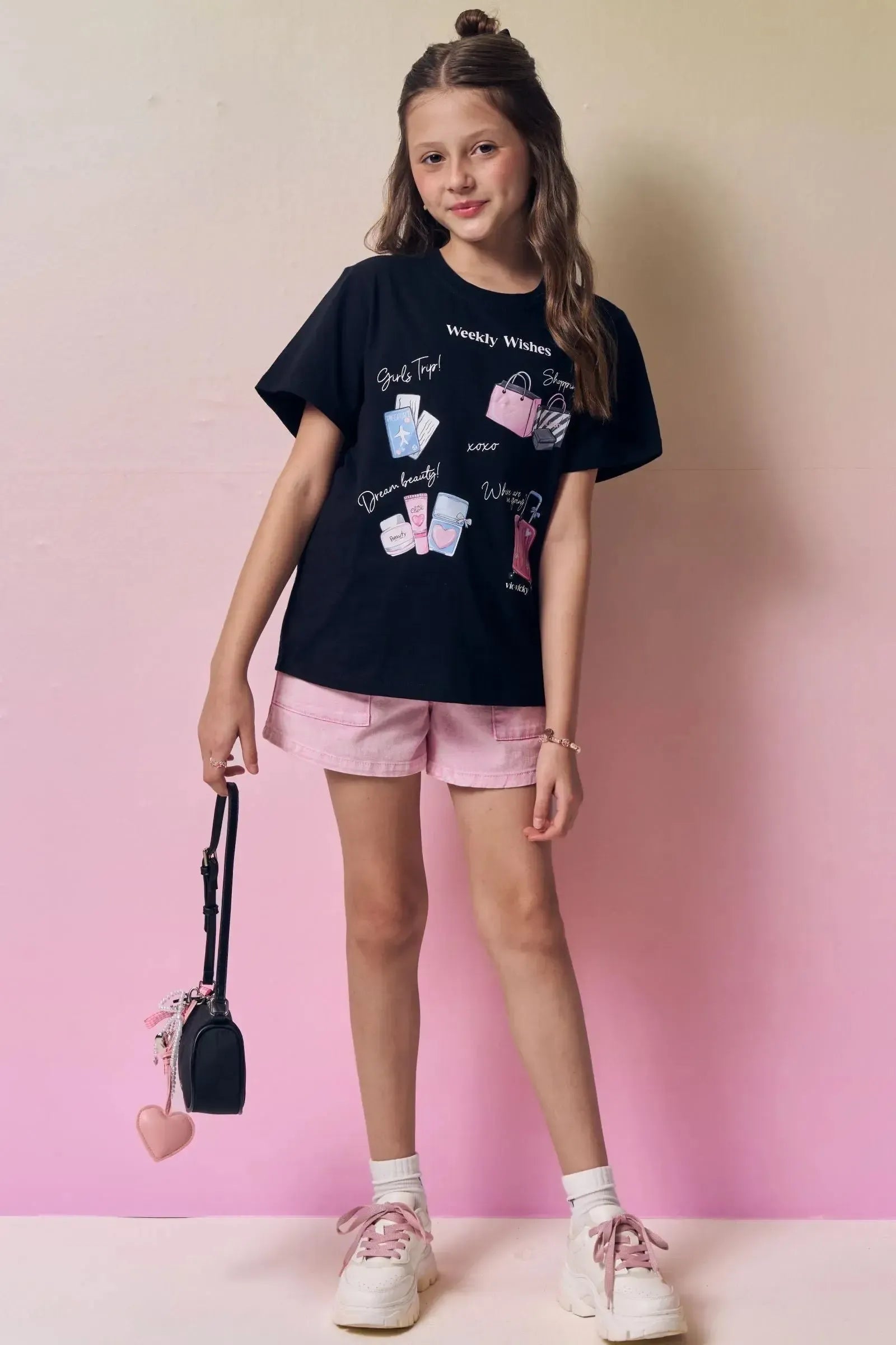 Blusa Comfy em Meia Malha 95197 Vic&Vicky Teen Menina