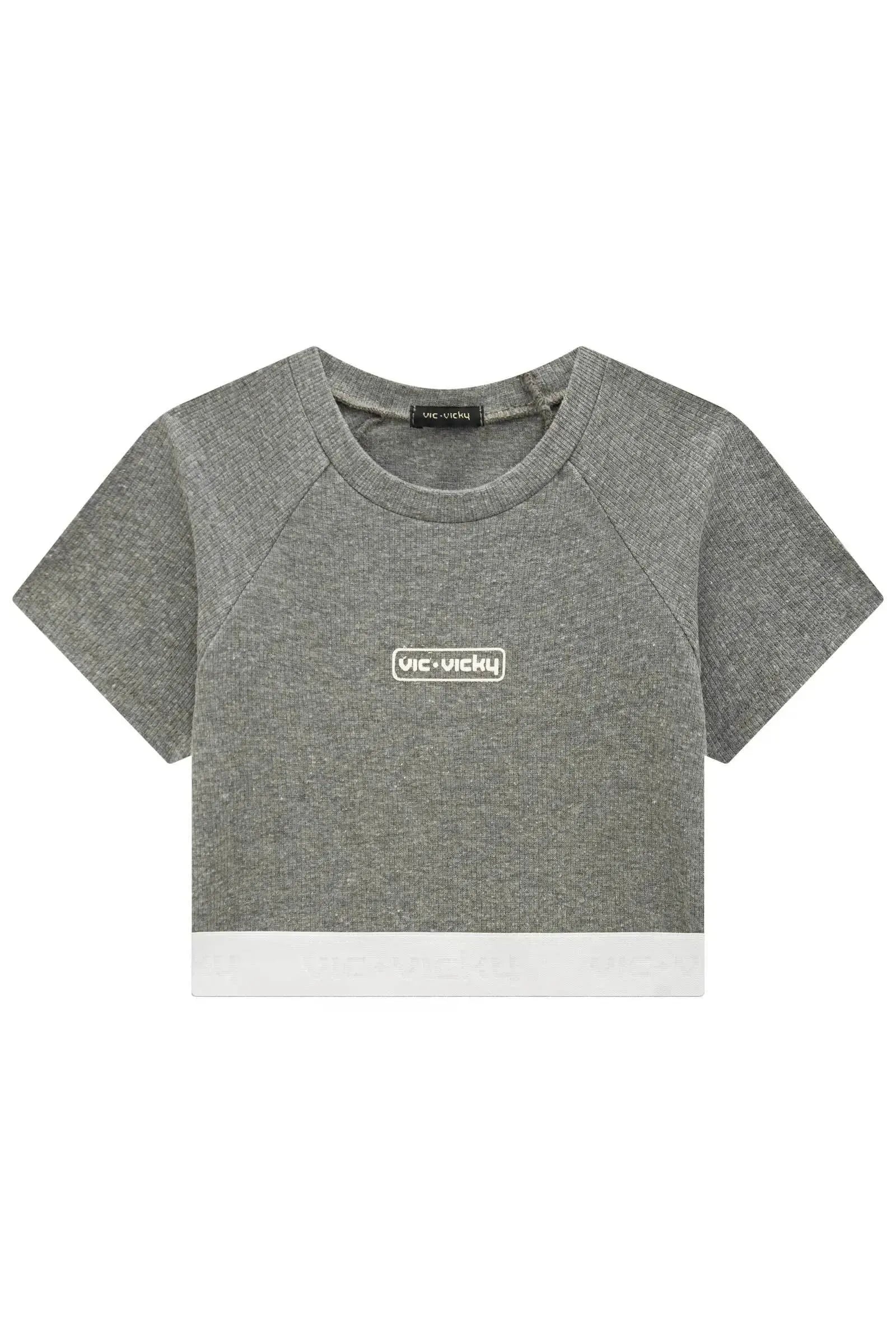 Blusa Cropped em Canelado Liz 86899 Vic&Vicky Teen Menina