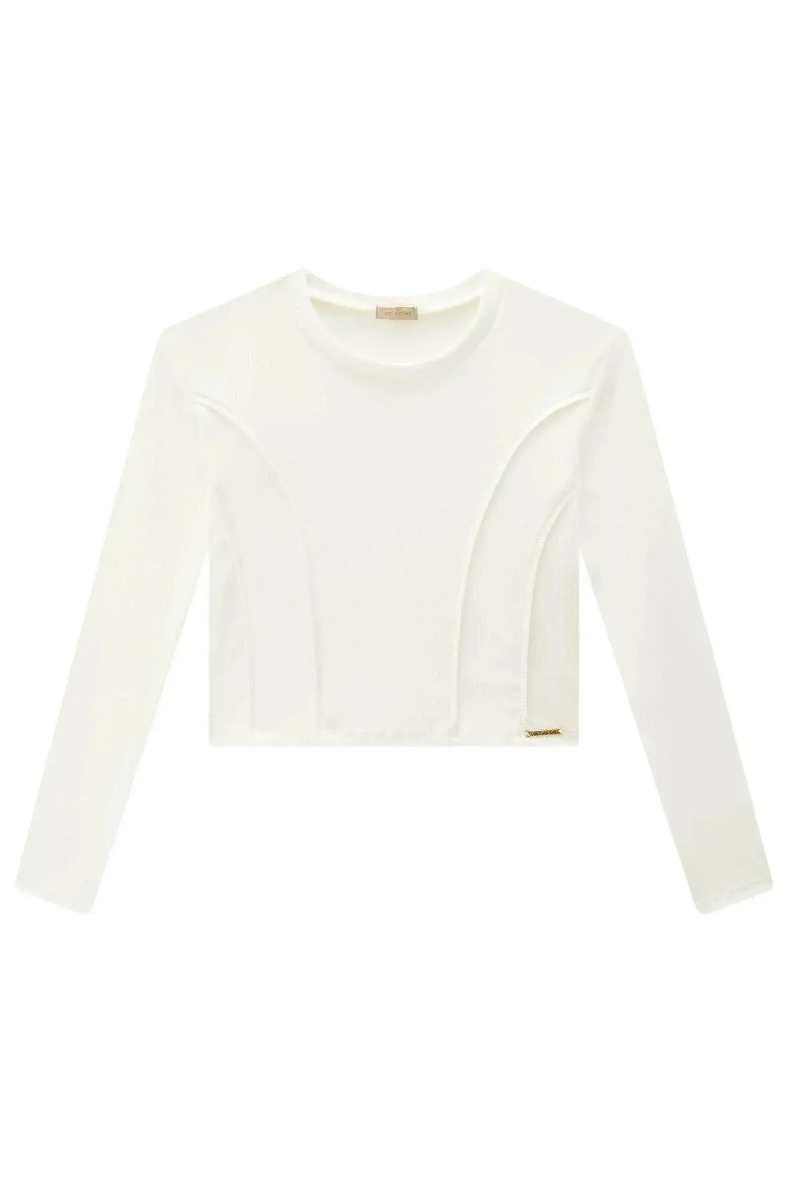 Blusa Cropped em Canelado Liz 89184 Vic&Vicky Teen Menina