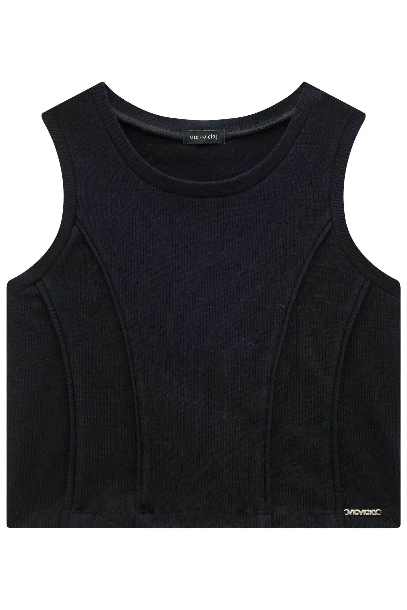 Blusa Cropped em Canelado Liz 93496 Vic&Vicky Teen Menina