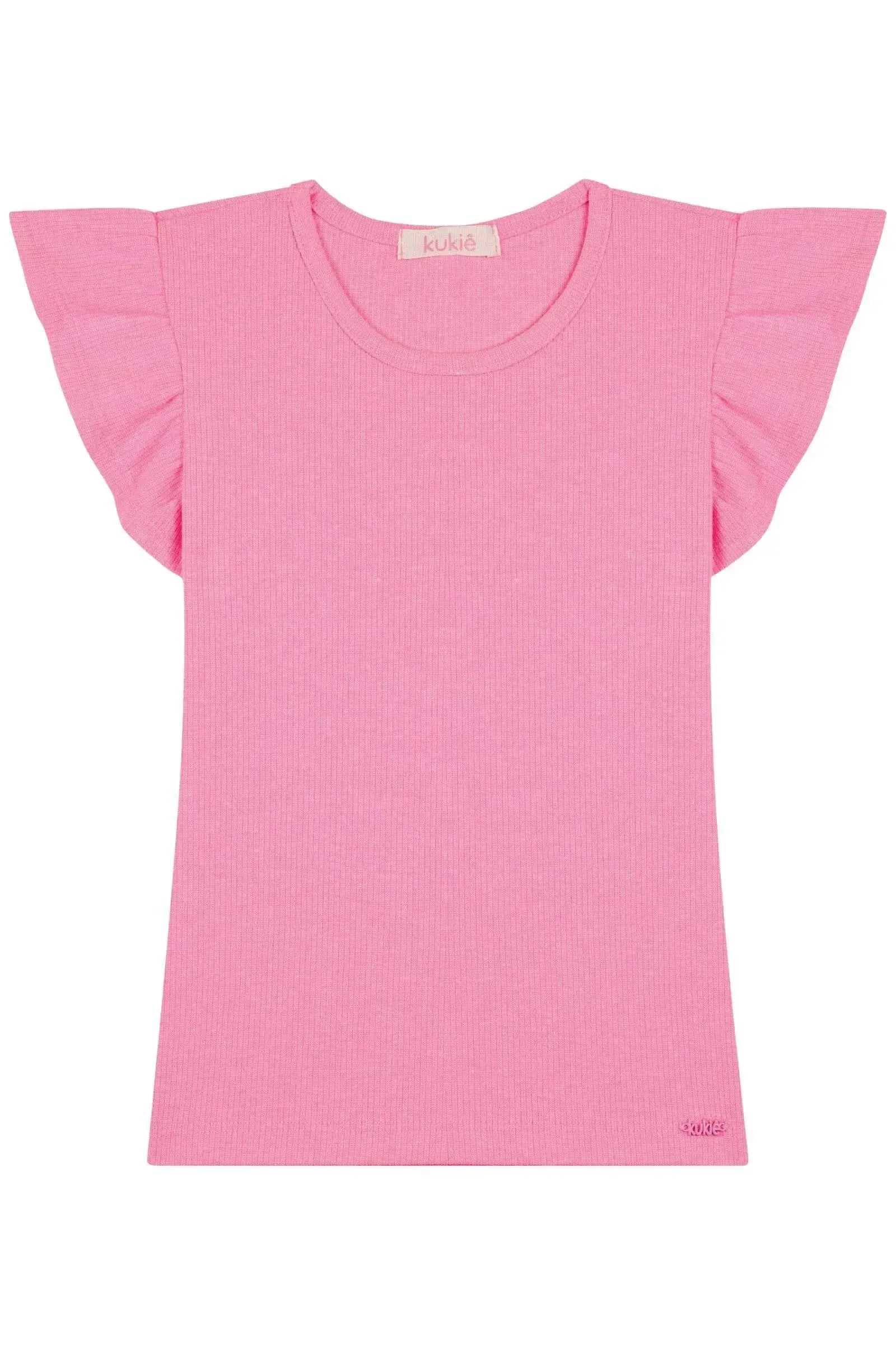 Blusa em Canelado 86876 Kukiê Infantil Menina