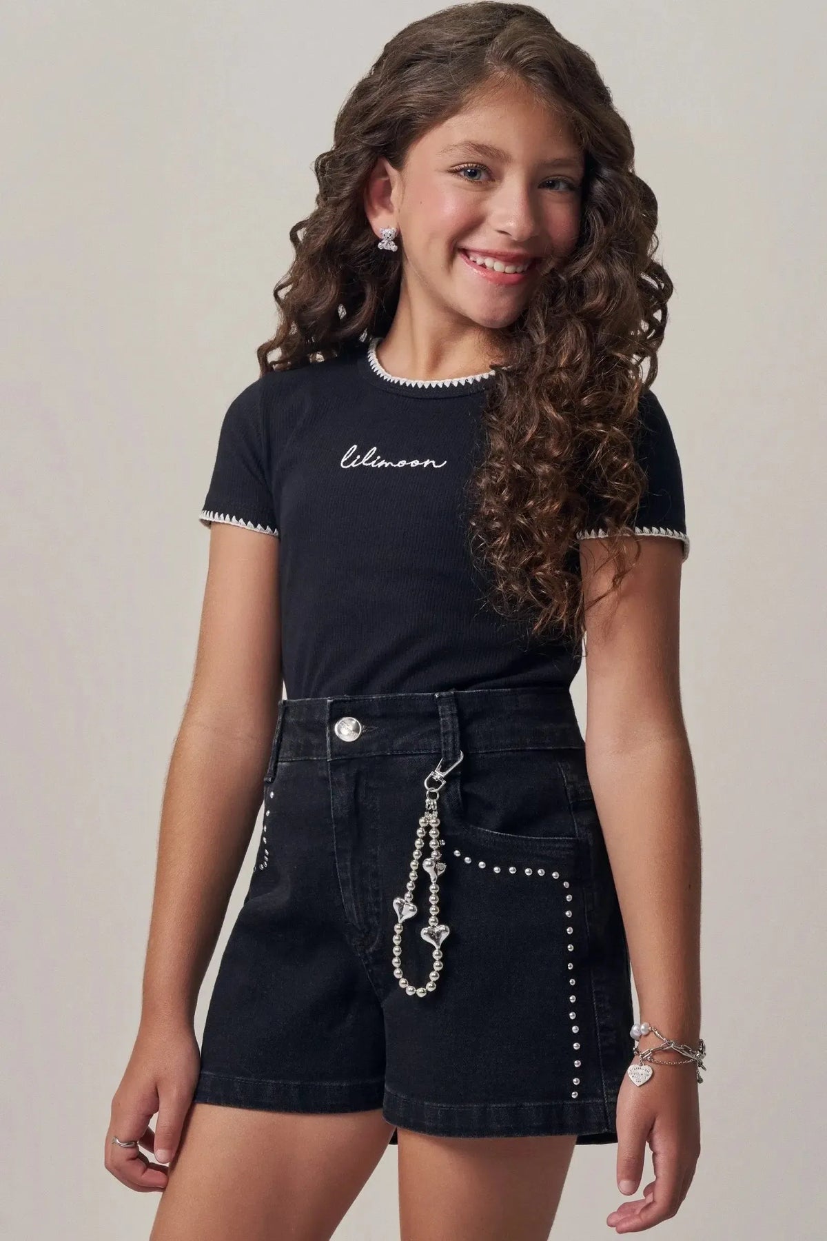 Blusa em Canelado Liz 97979 Lilimoon Teen Menina