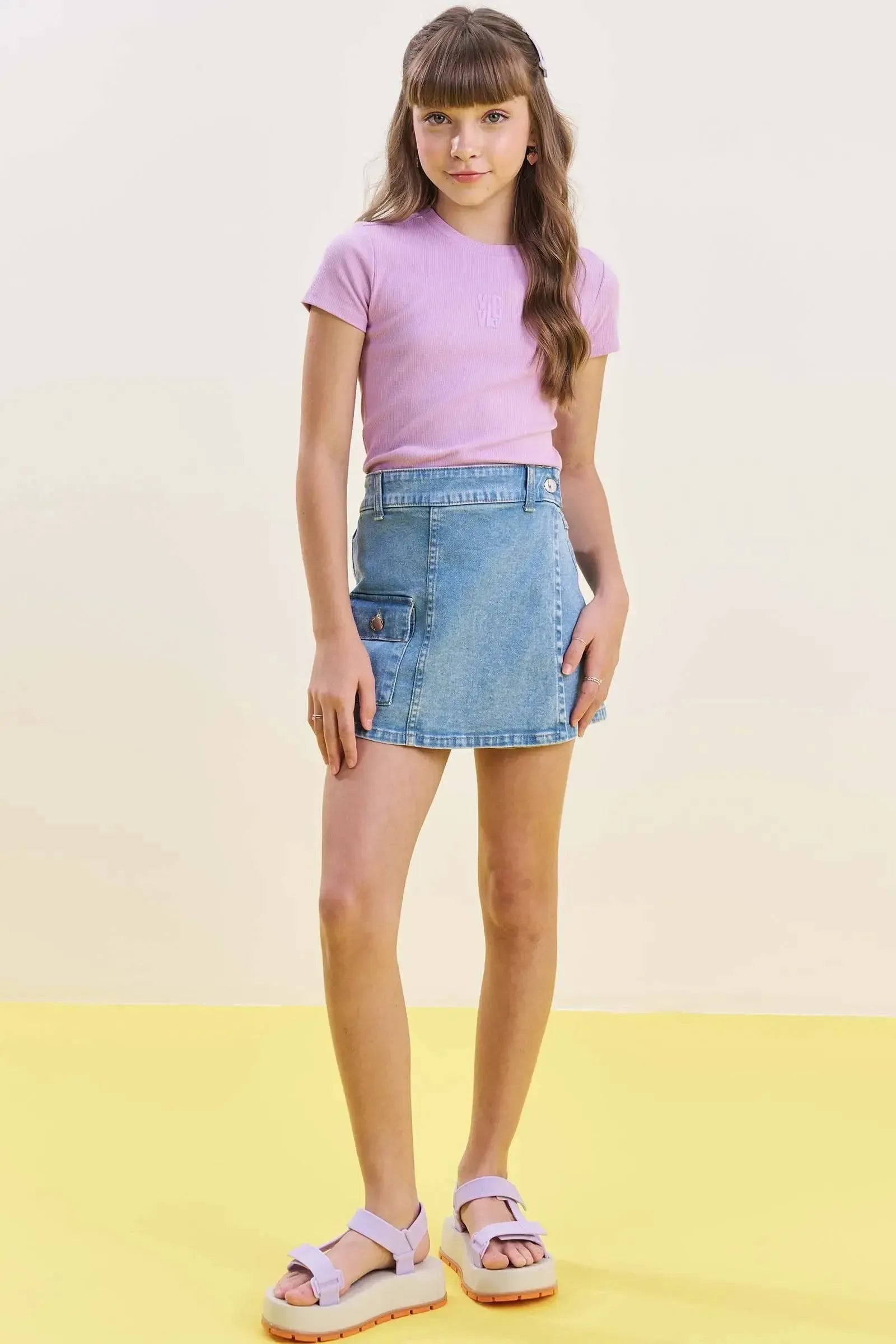 Blusa em Canelado Liz 84987 Vic&Vicky Teen Menina