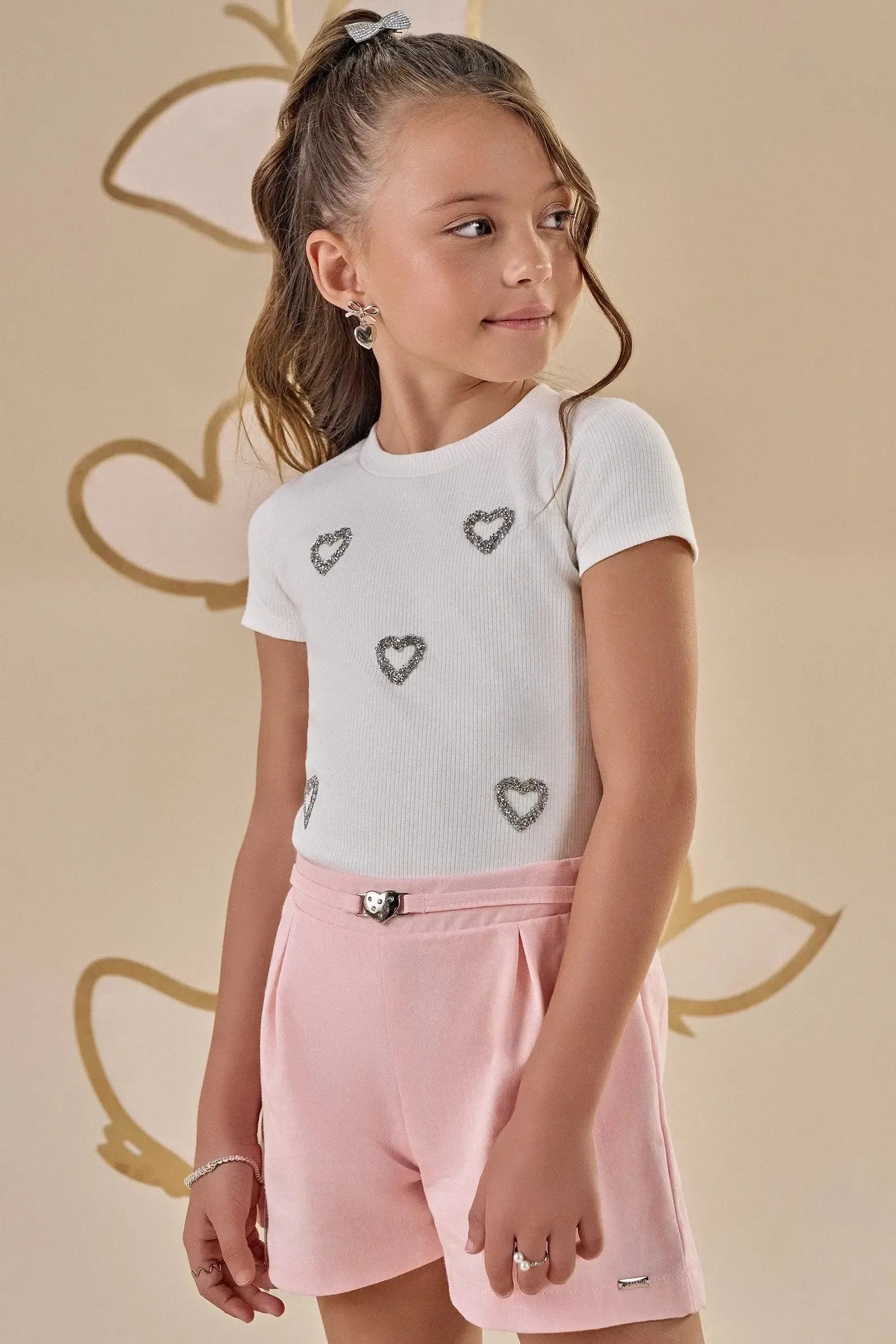 Blusa em Canelado Liz 87250 Infanti Infantil Menina