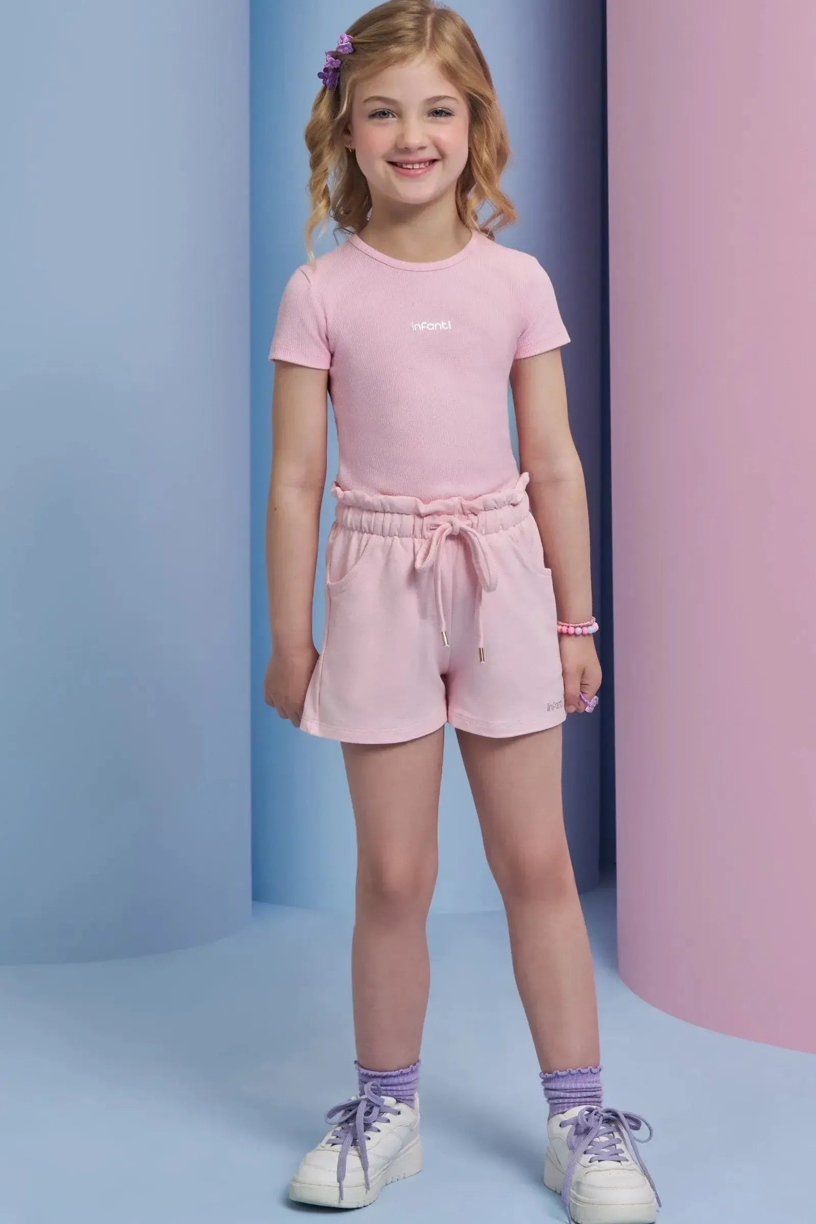 Blusa em Canelado Liz 94358 Infanti Infantil Menina