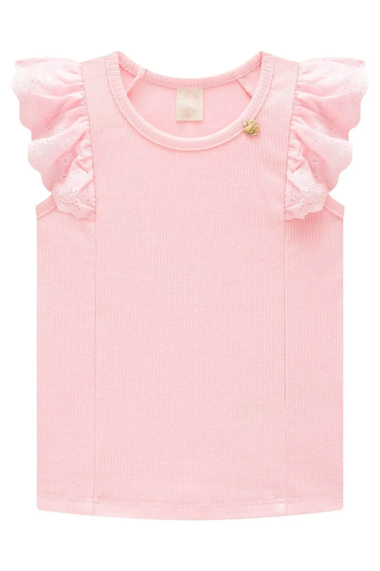 Blusa em Canelado Liz 94938 Infanti Infantil Menina