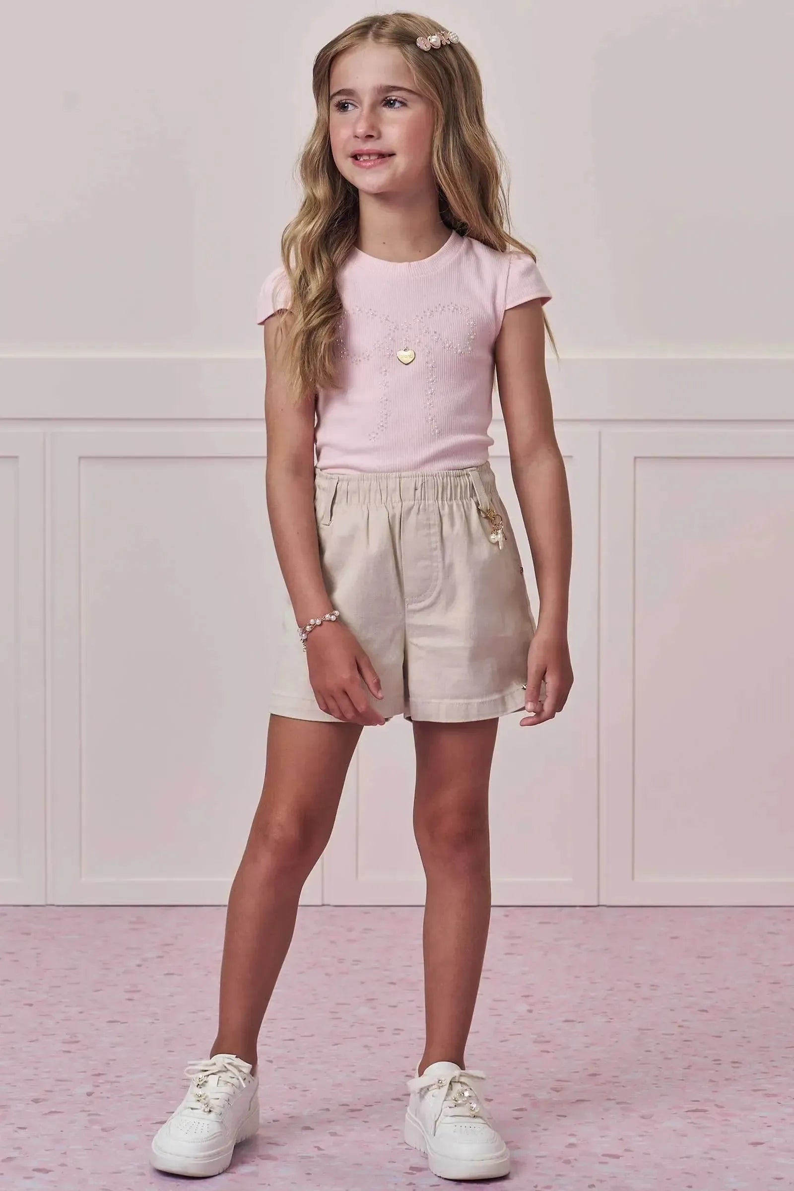 Blusa em Canelado Liz 98539 Infanti Infantil Menina