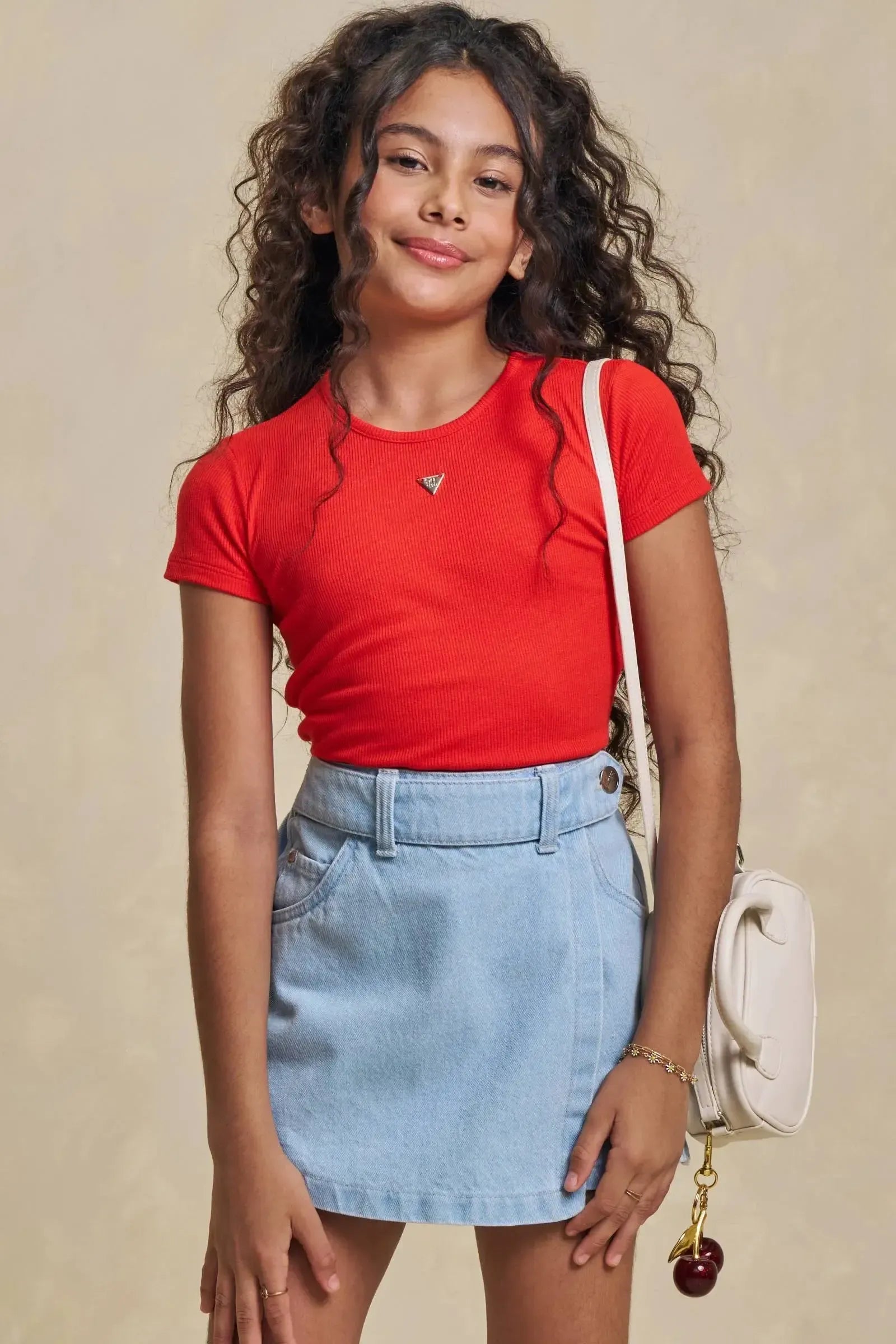 Blusa em Canelado Luna 98028 Lilimoon Teen Menina