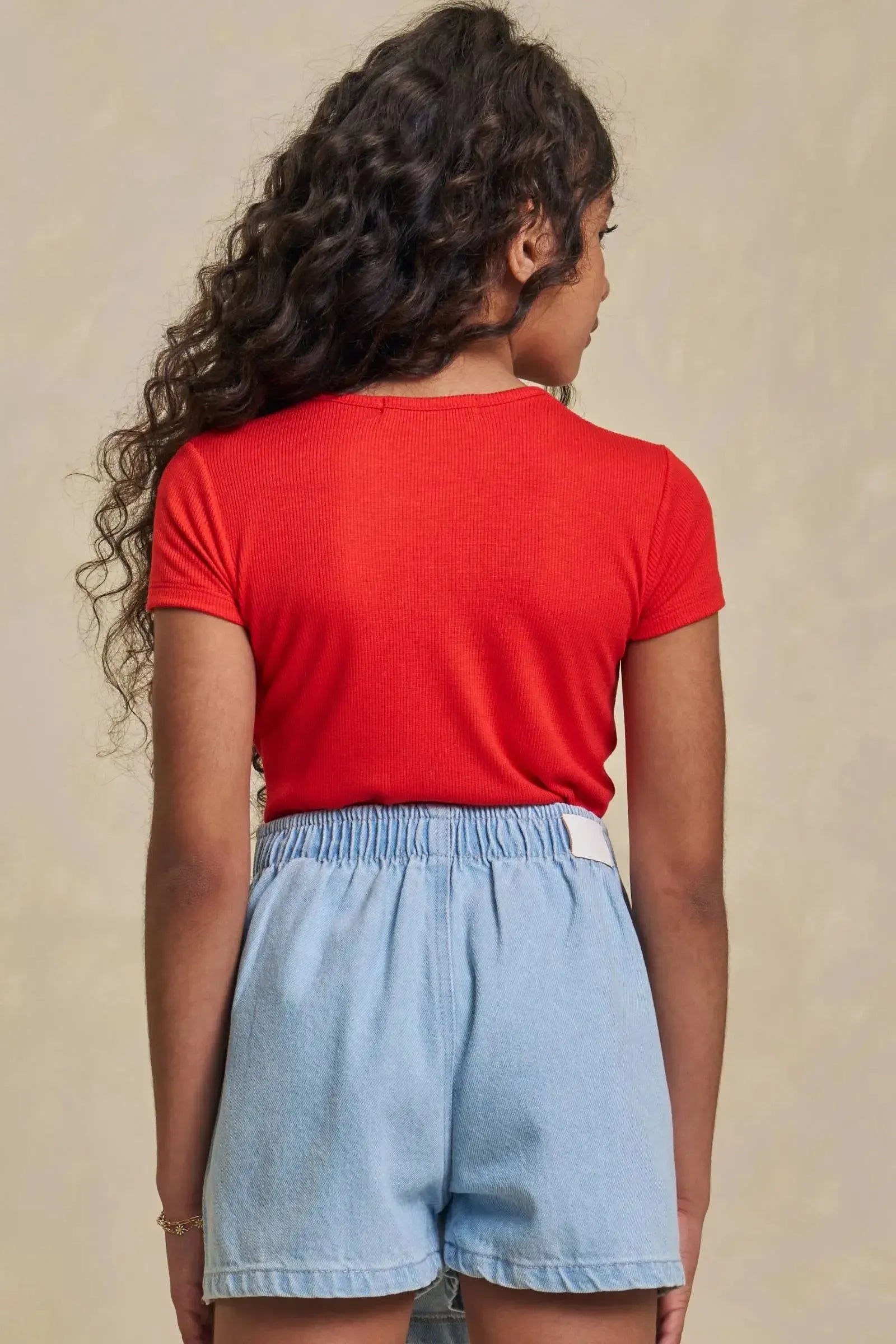 Blusa em Canelado Luna 98028 Lilimoon Teen Menina