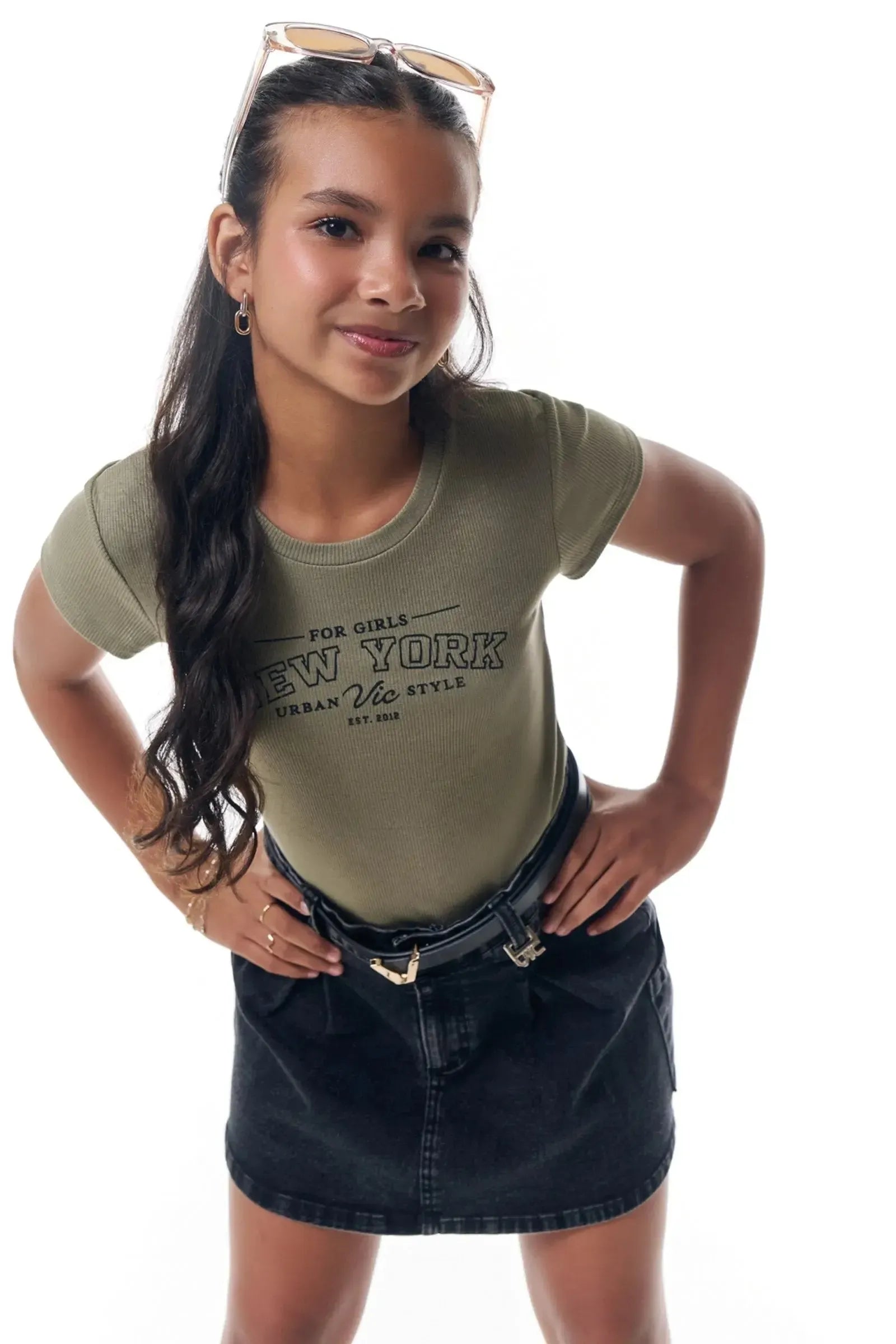 Blusa em Canelado Luna de Viscose 98029 Vic&Vicky Teen Menina