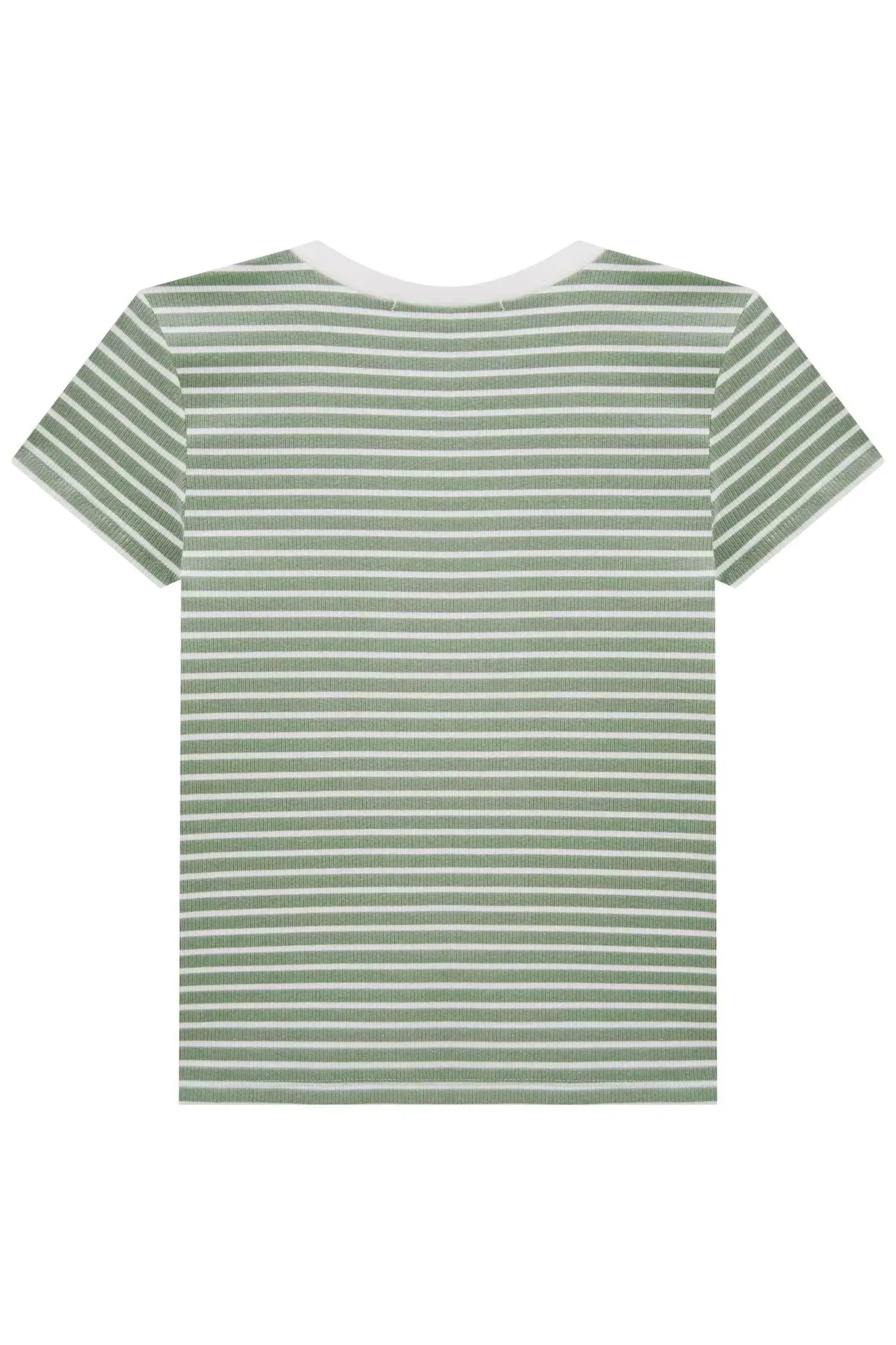 Blusa em Canelado Stripes 82904 Lilimoon Teen Menina