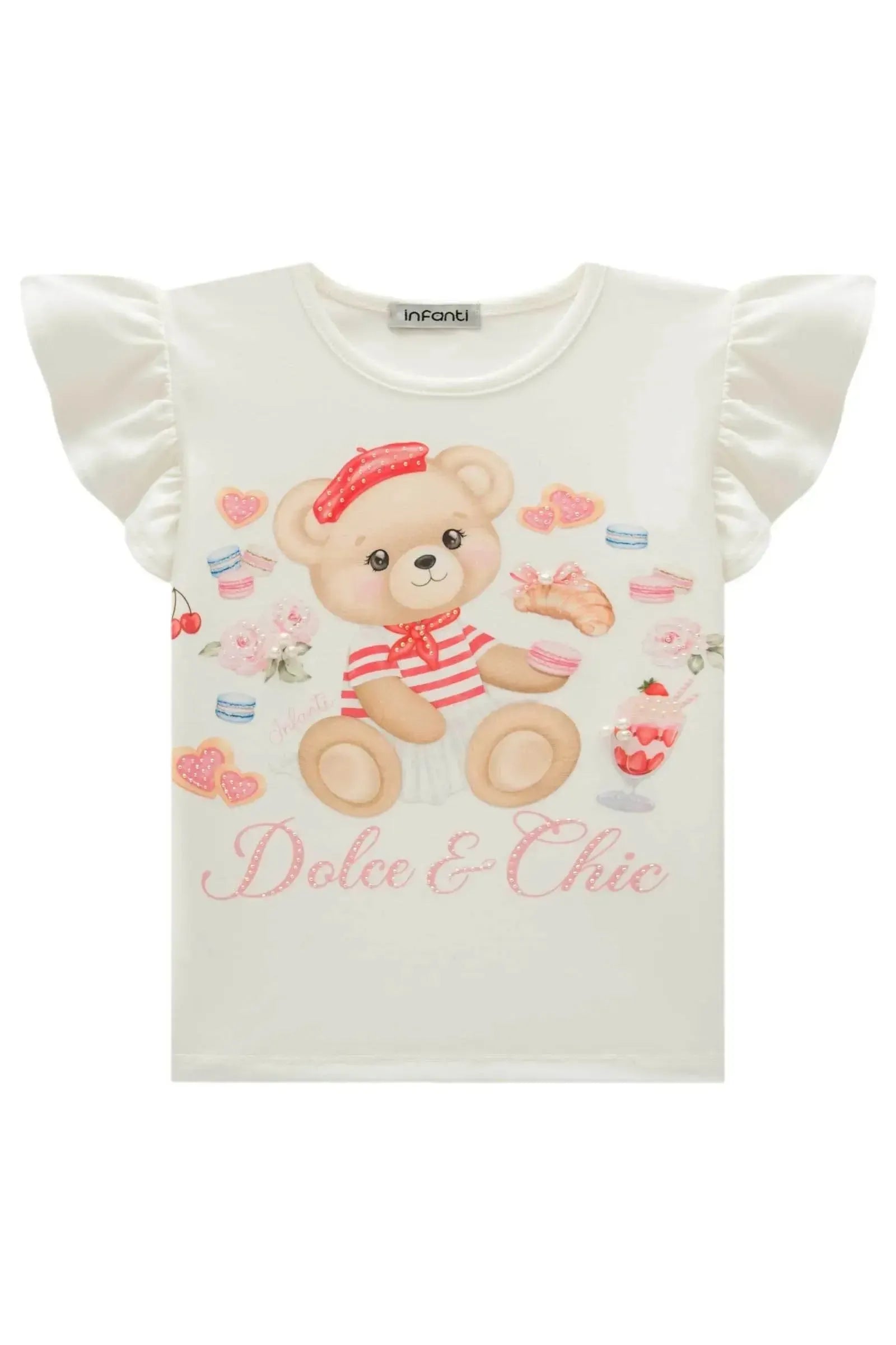 Blusa em Cotton 95759 Infanti Infantil Menina