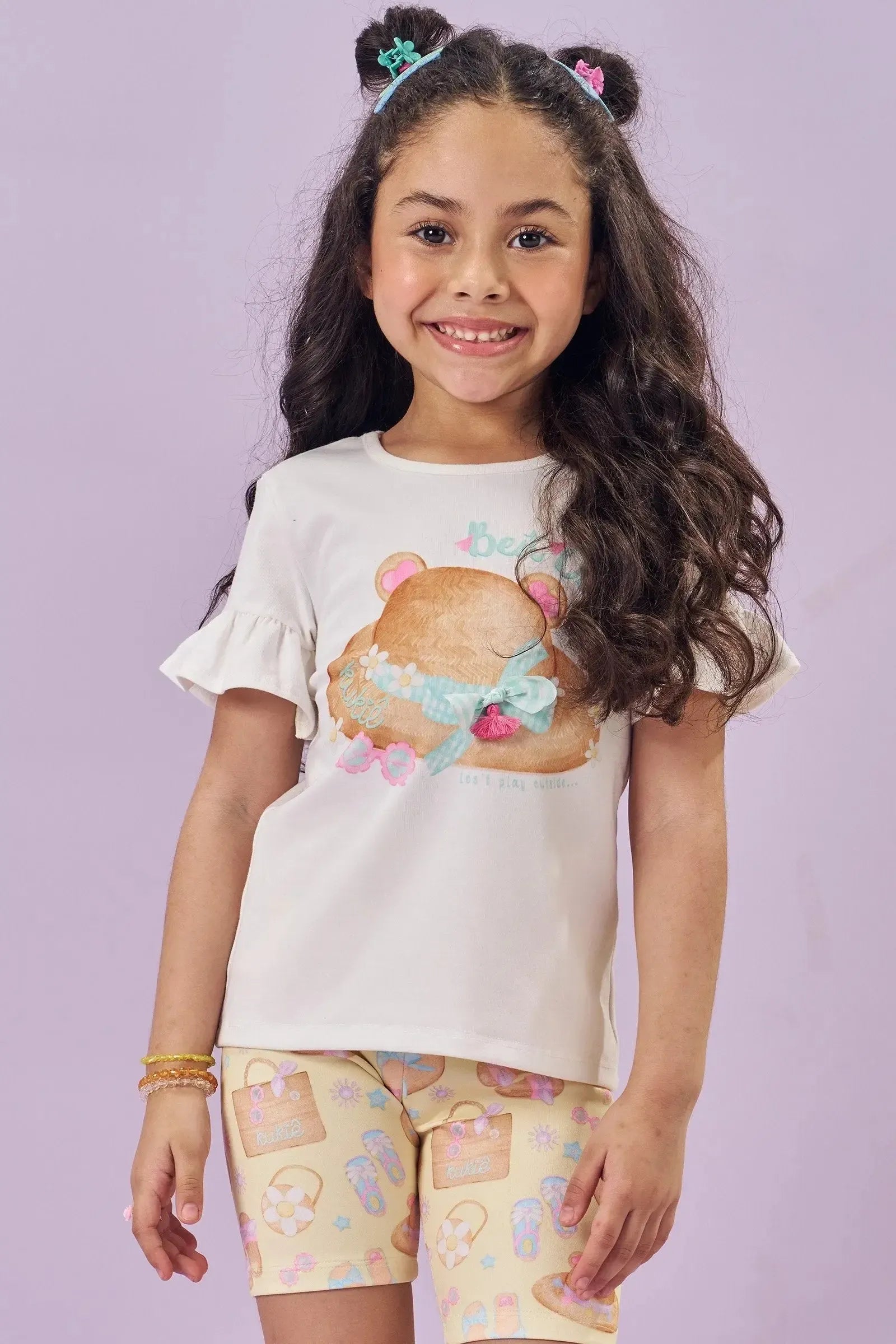 Blusa em Cotton 83066 Kukiê Infantil Menina