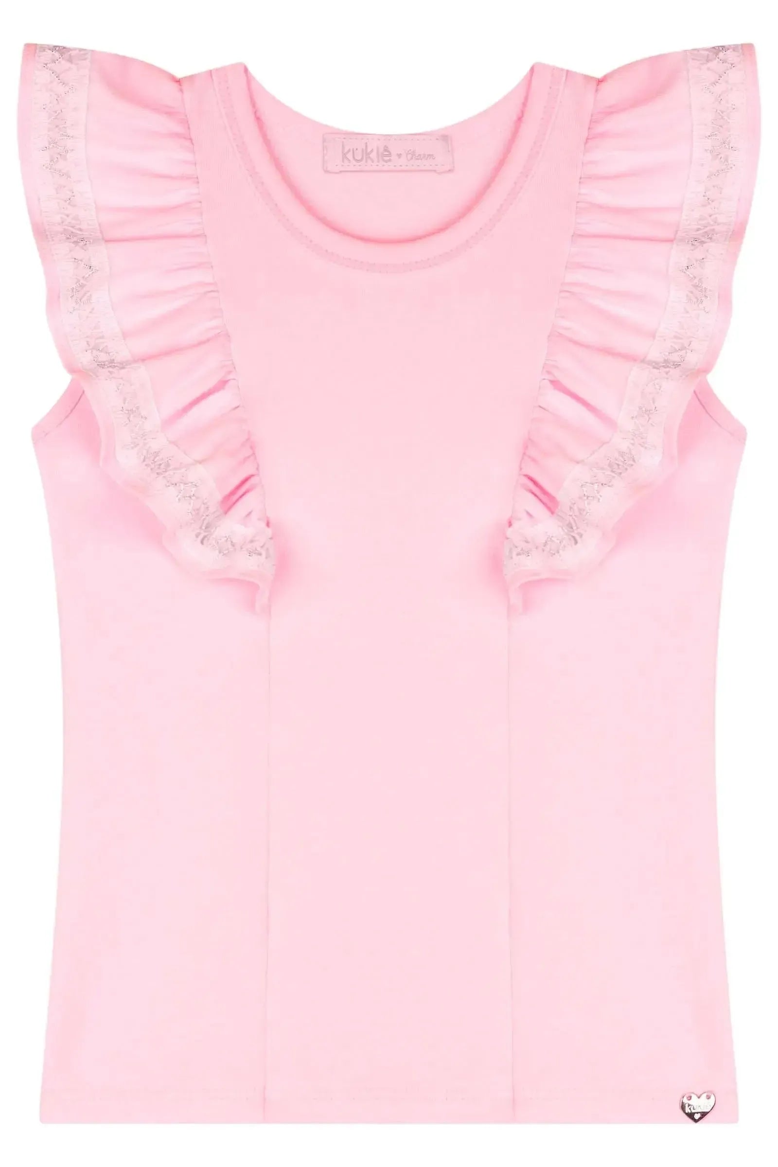 Blusa em Cotton 83209 Kukiê Infantil Menina