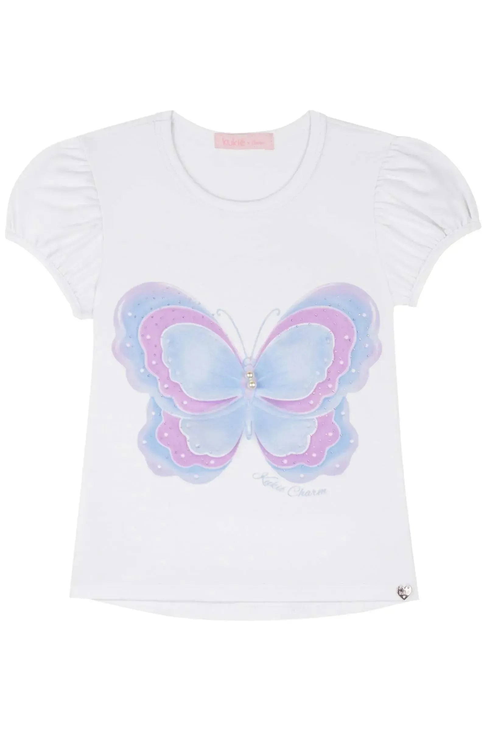 Blusa em Cotton 83211 Kukiê Infantil Menina