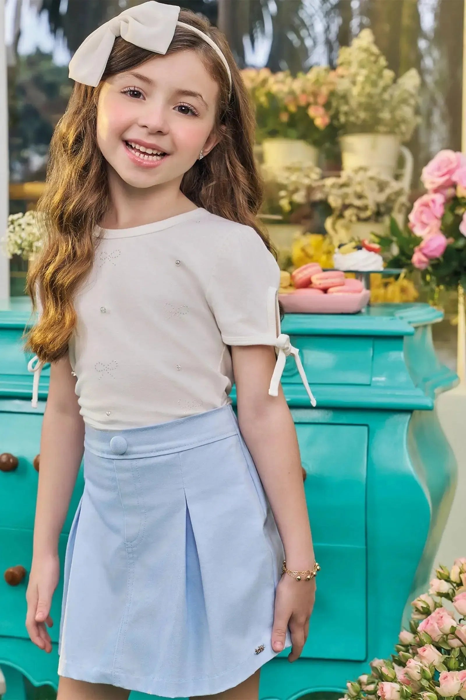 Blusa em Cotton 83728 Kukiê Infantil Menina