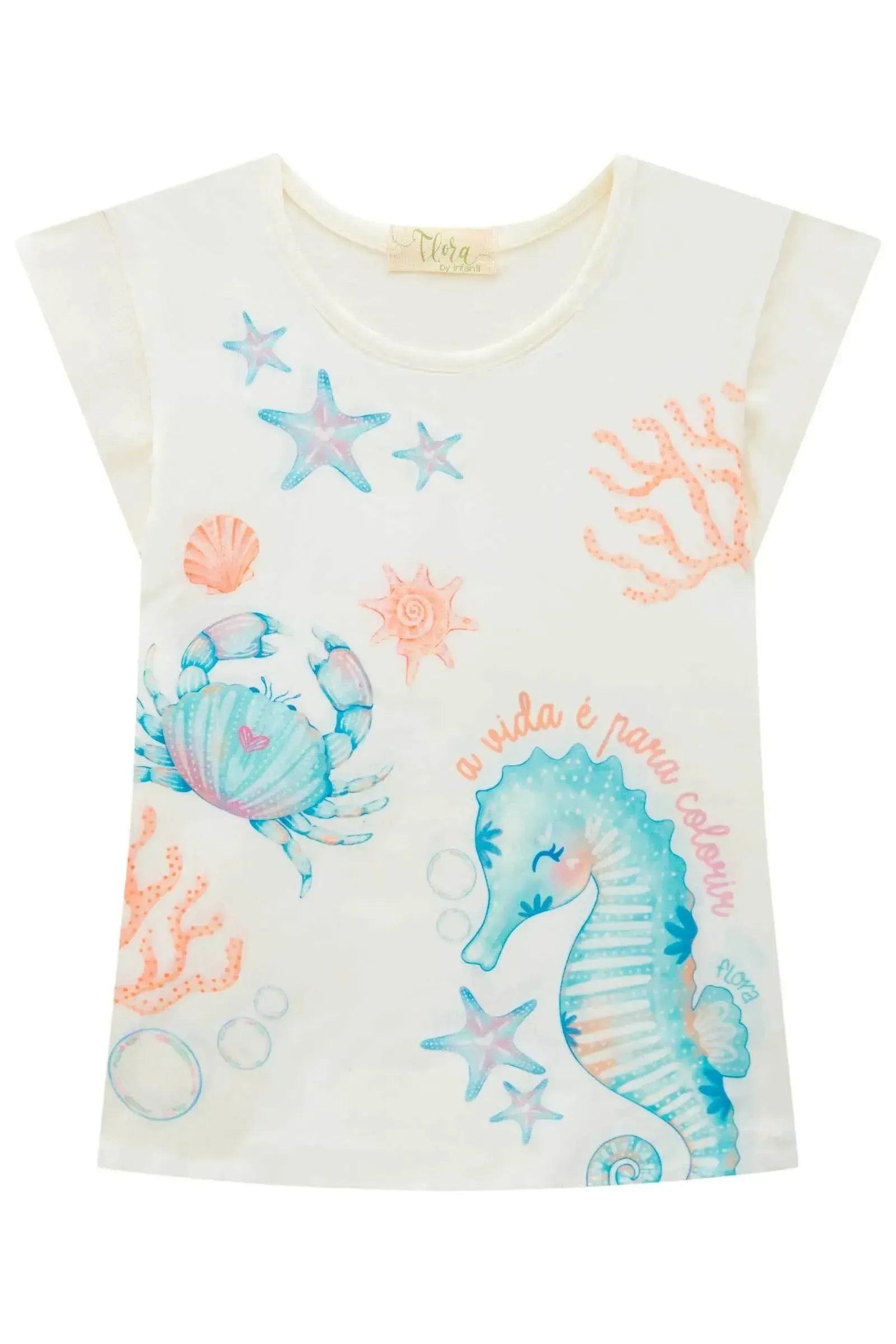 Blusa em Cotton 86487 Infanti Infantil Menina