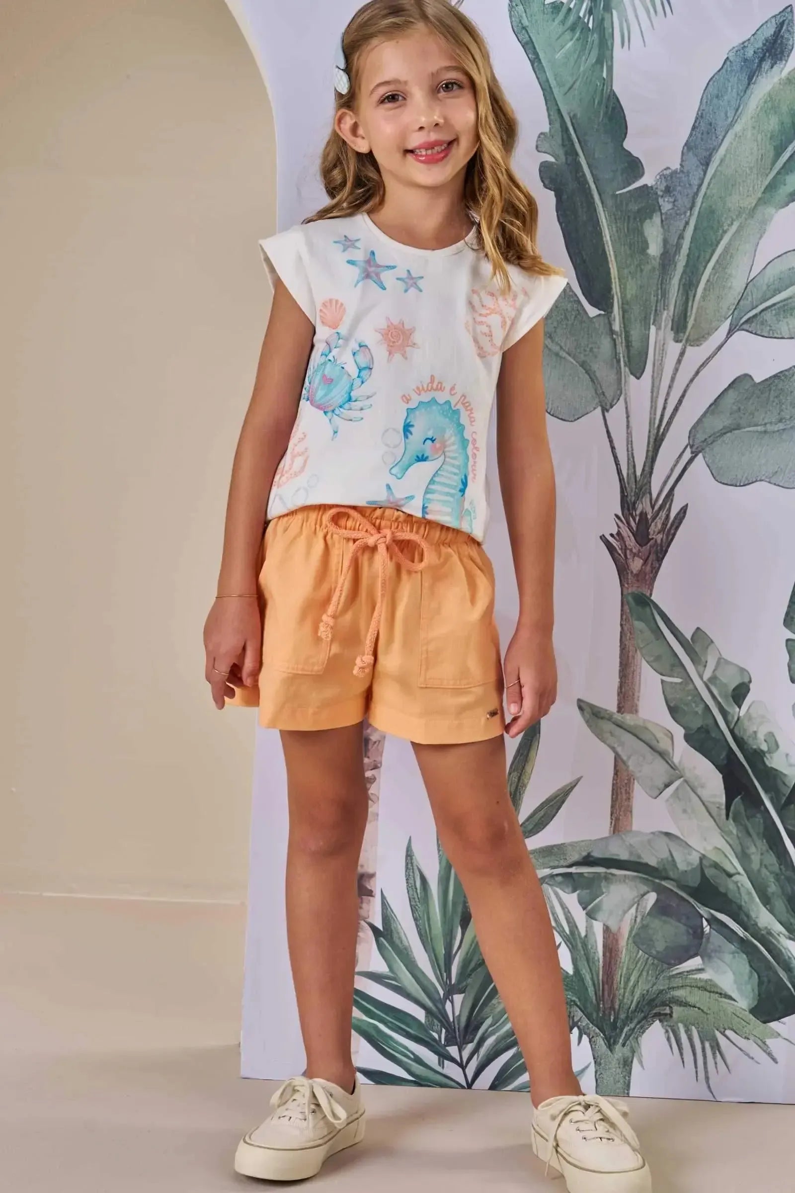 Blusa em Cotton 86487 Infanti Infantil Menina