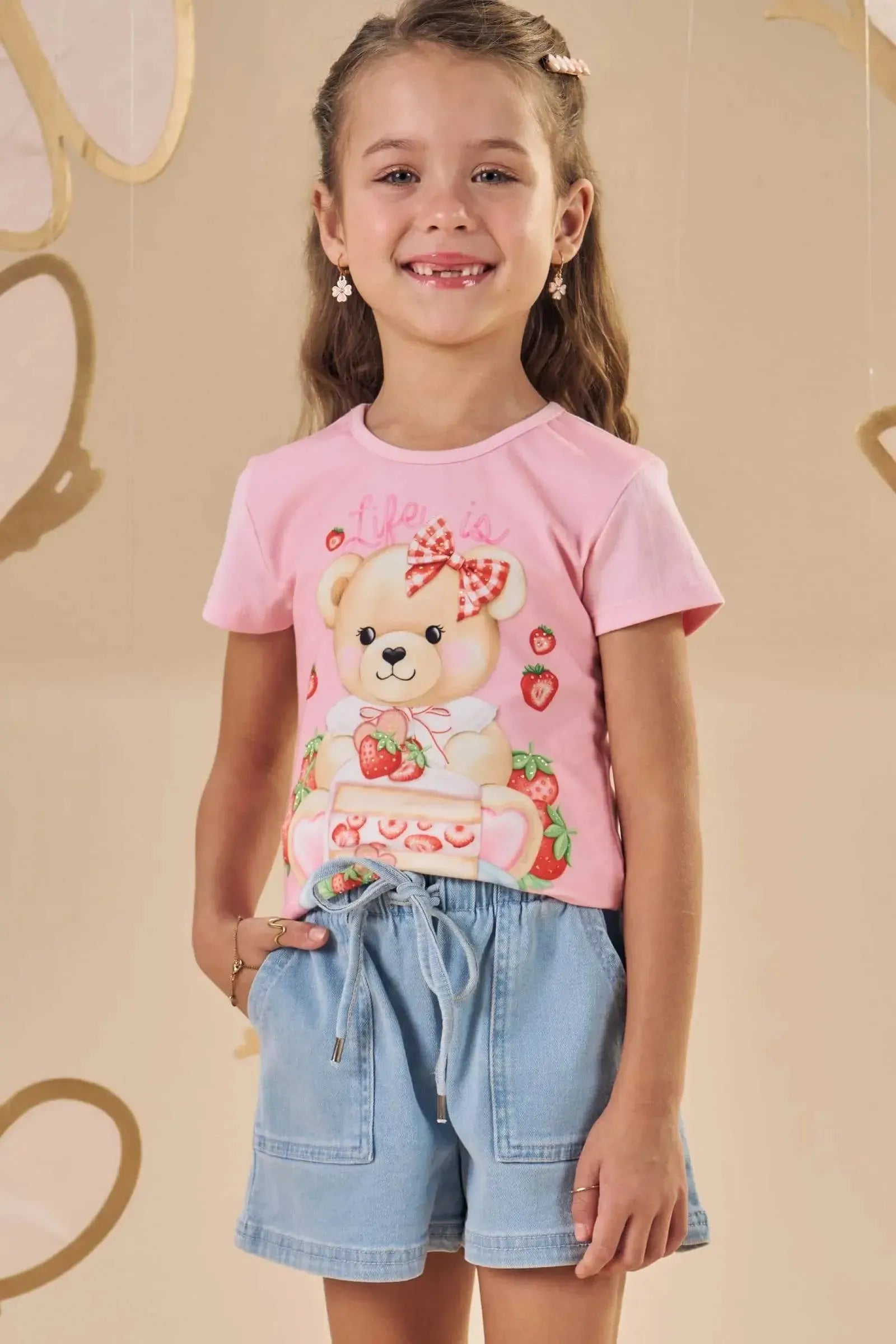Blusa em Cotton 88598 Infanti Infantil Menina