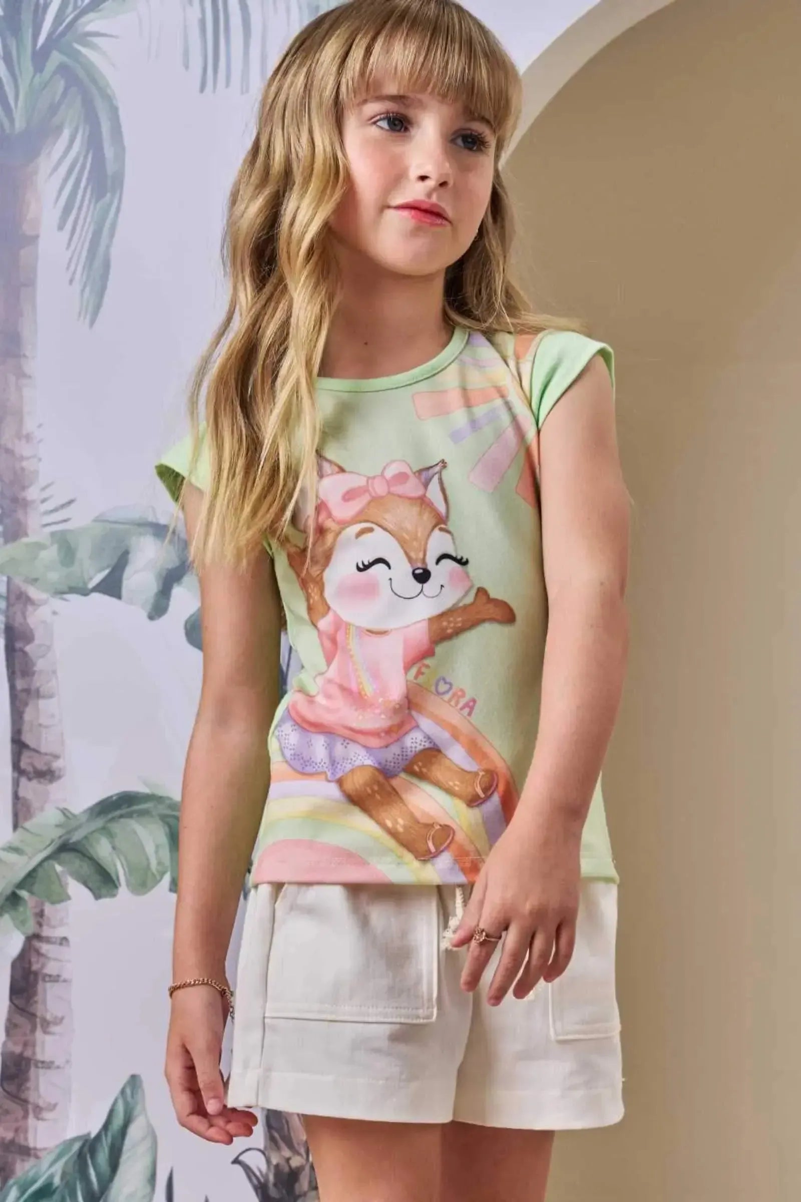 Blusa em Cotton 88715 Infanti Infantil Menina