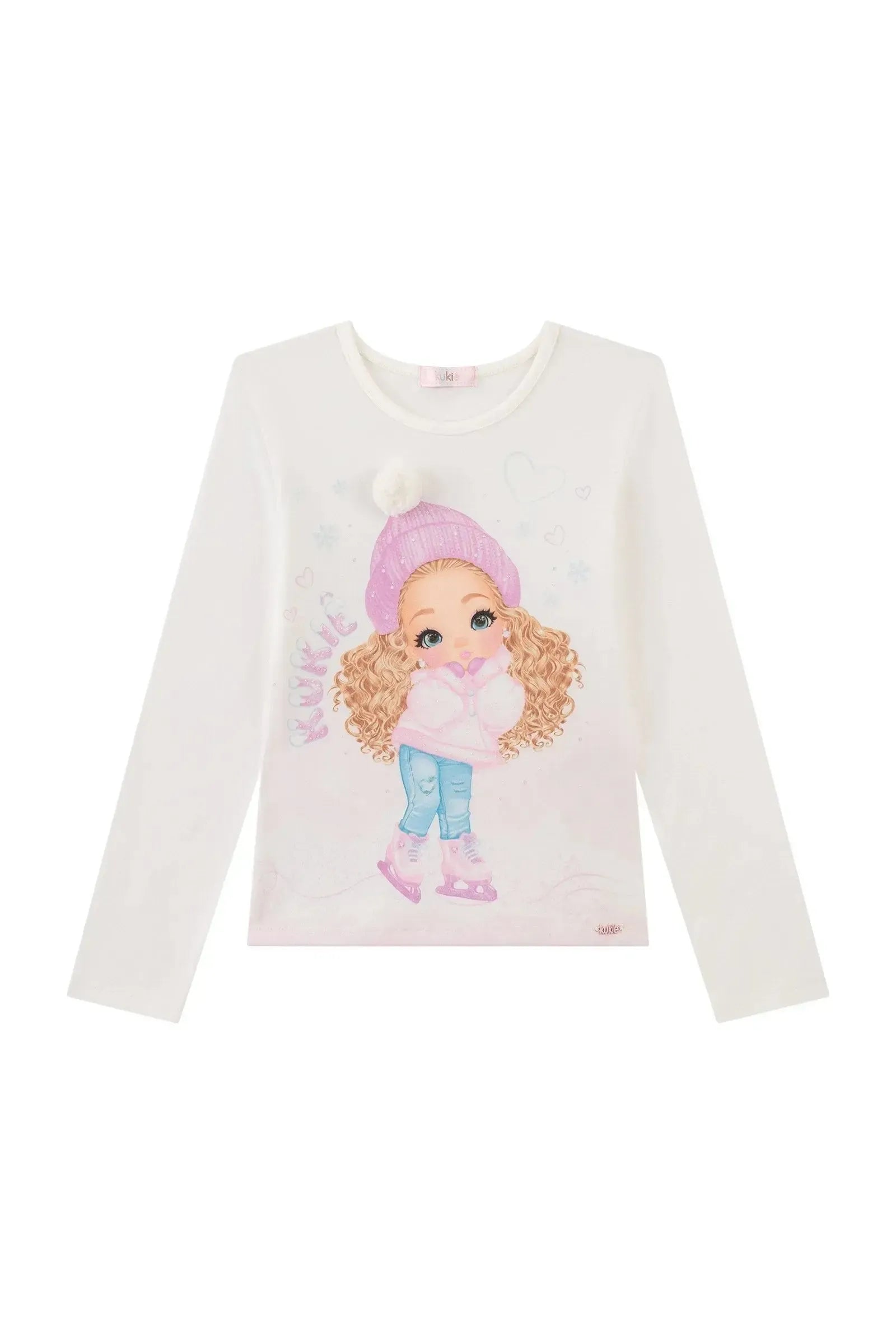 Blusa em Cotton 89562 Kukiê Infantil Menina