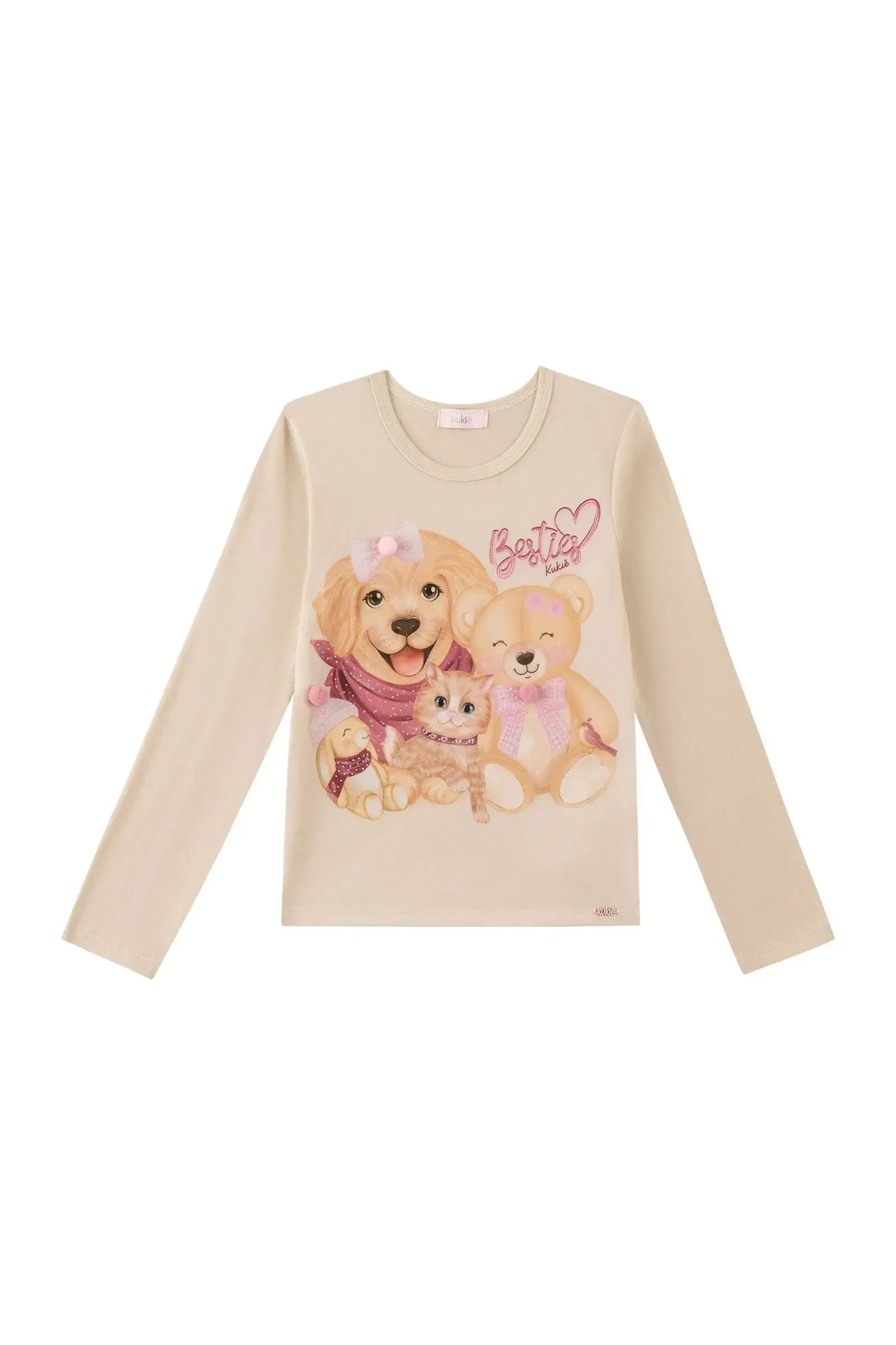 Blusa em Cotton 89577 Kukiê Infantil Menina