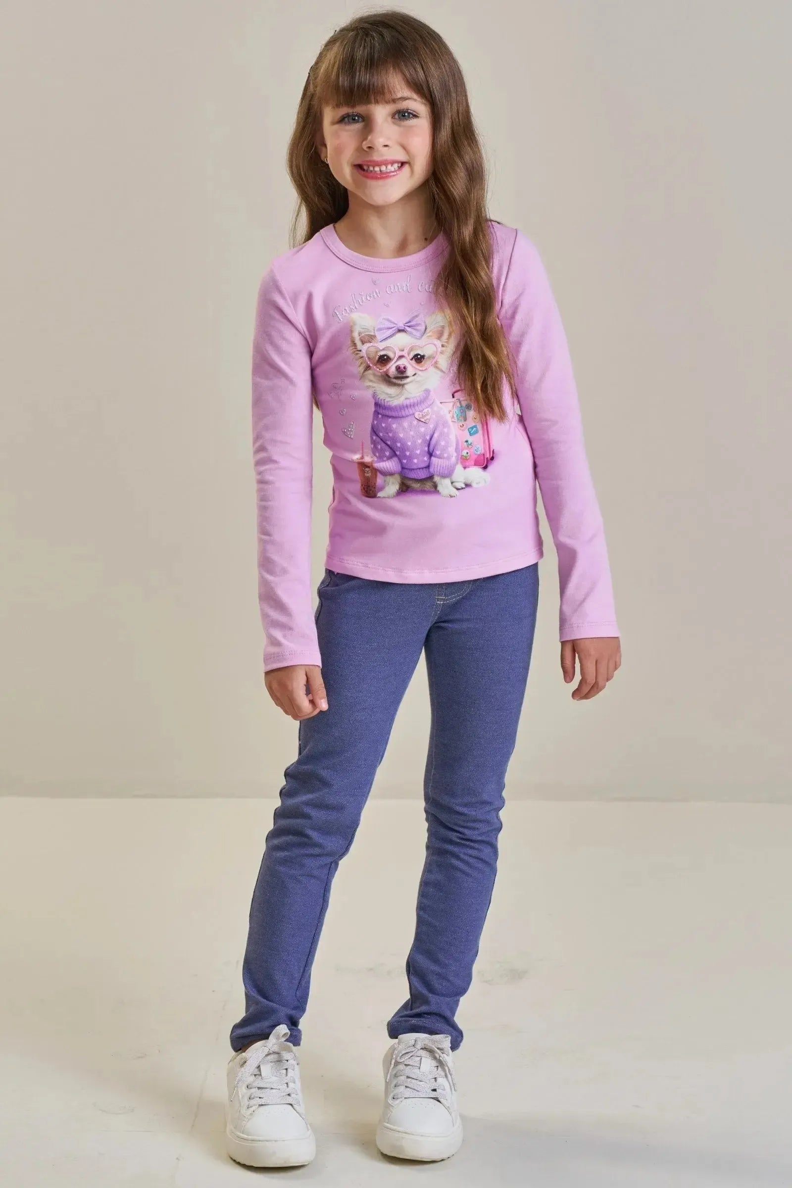 Blusa em Cotton 89670 Infanti Infantil Menina