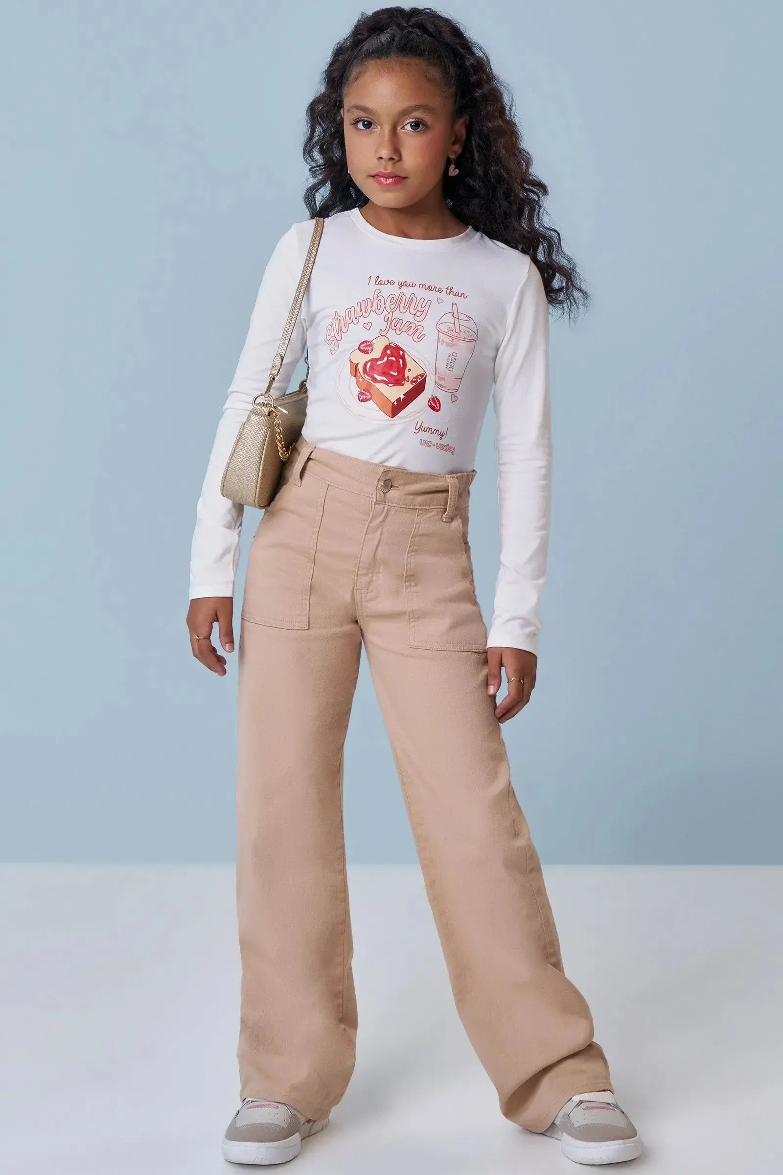 Blusa em Cotton 90147 Vic&Vicky Teen Menina