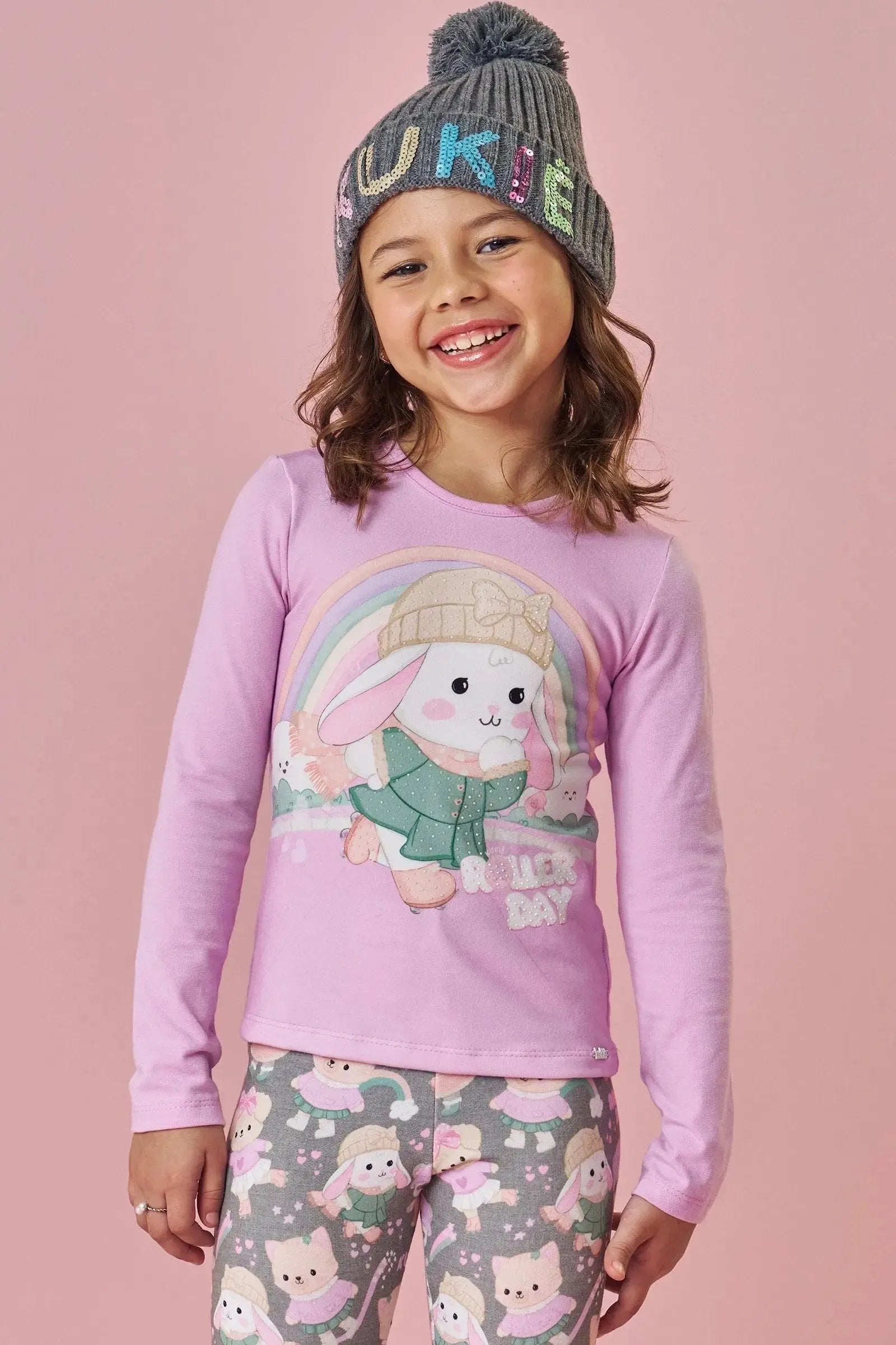 Blusa em Cotton 90808 Kukiê Infantil Menina