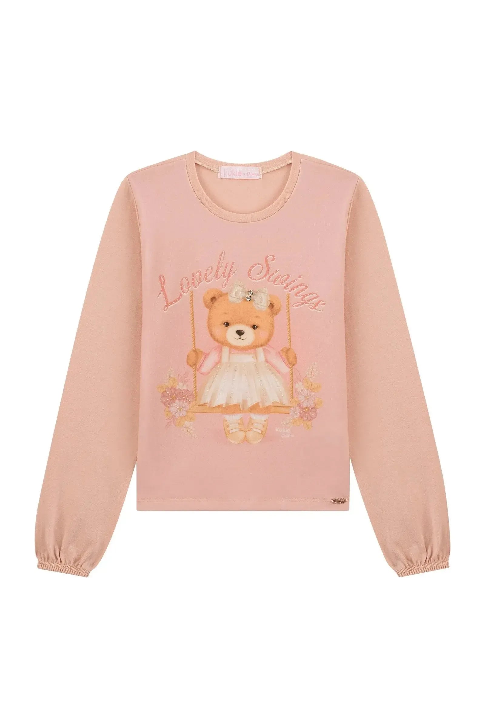 Blusa em Cotton 90924 Kukiê Infantil Menina