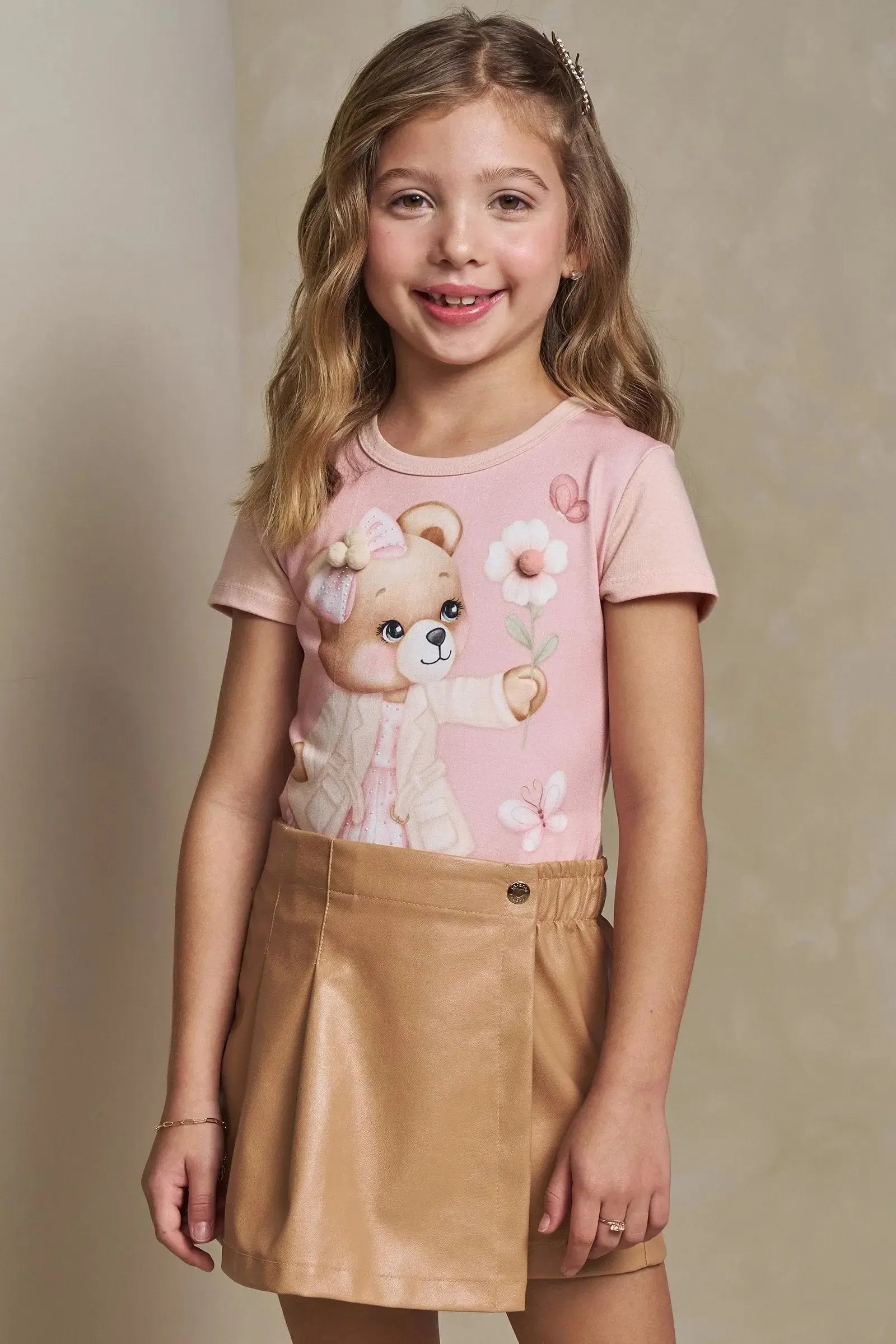 Blusa em Cotton 93460 Infanti Infantil Menina