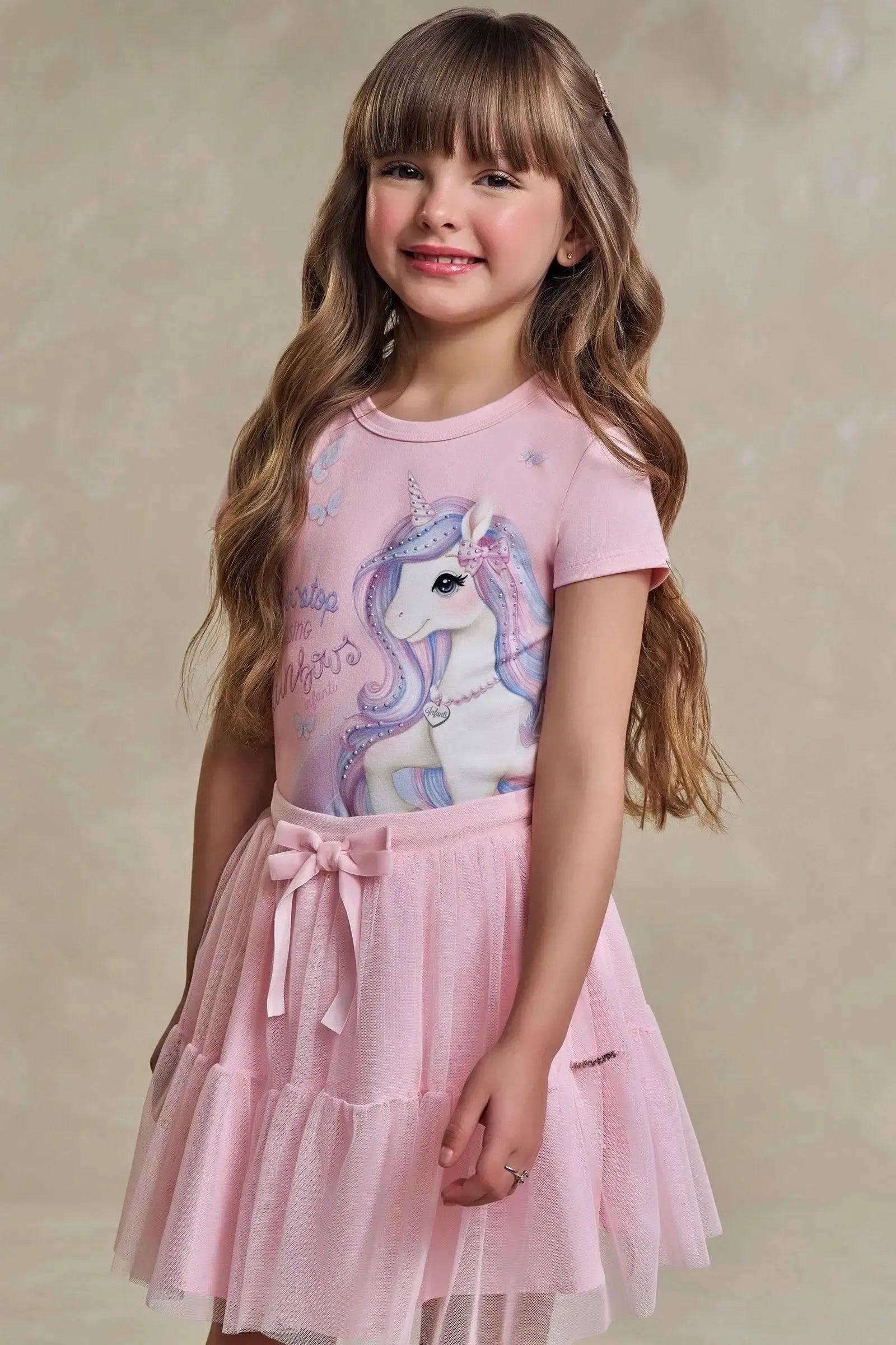 Blusa em Cotton 93465 Infanti Infantil Menina