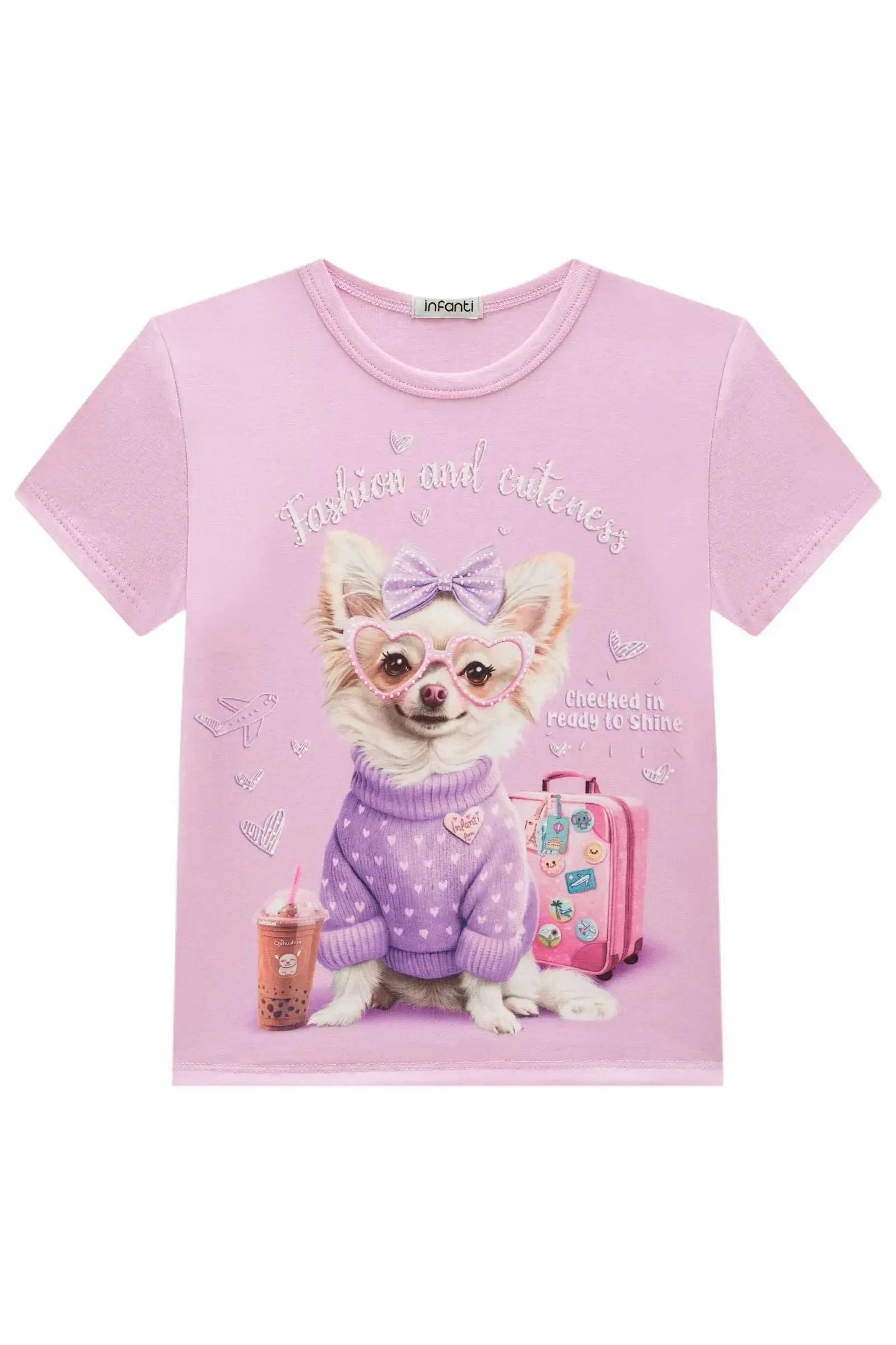 Blusa em Cotton 93469 Infanti Infantil Menina