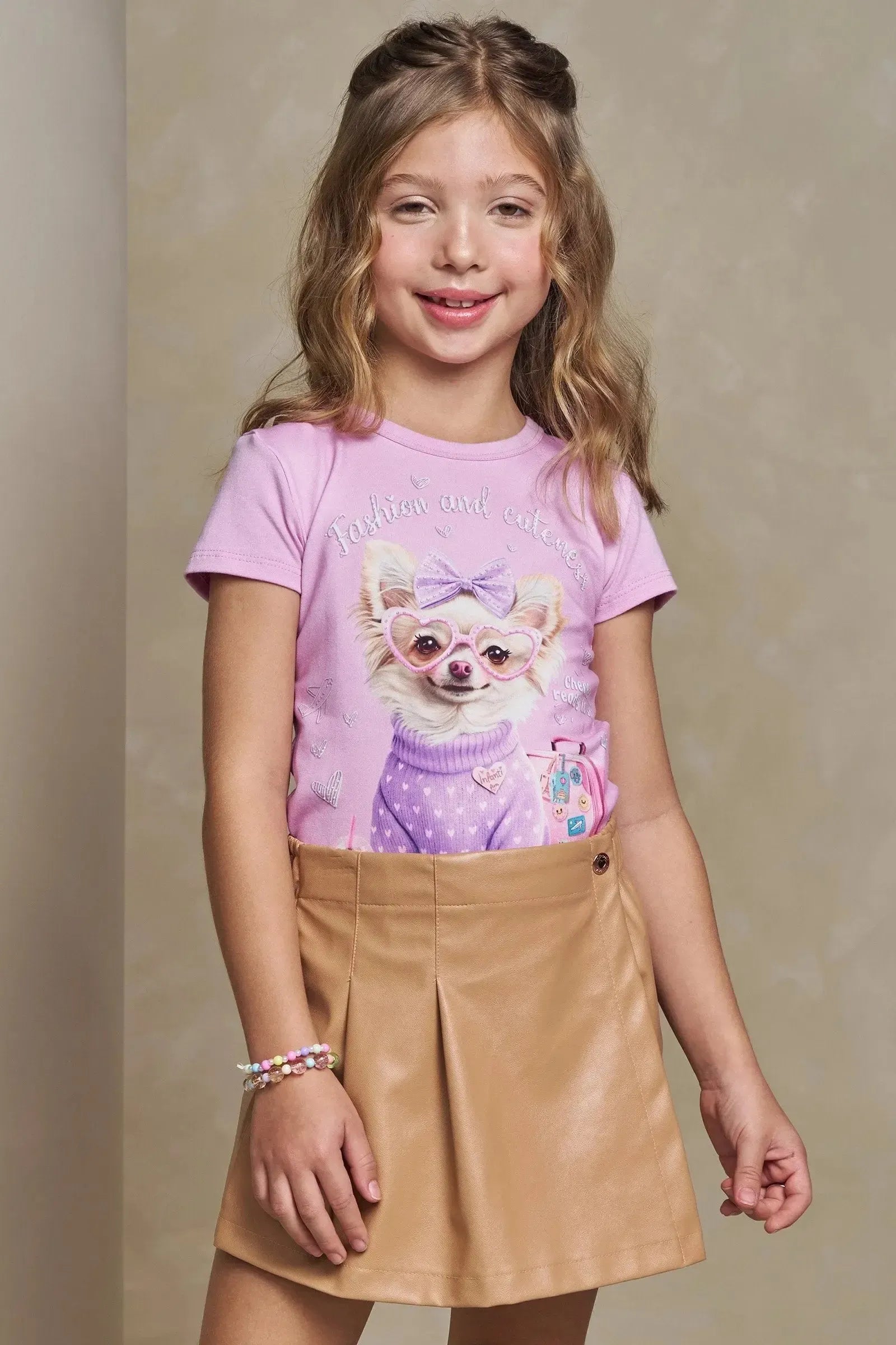 Blusa em Cotton 93469 Infanti Infantil Menina