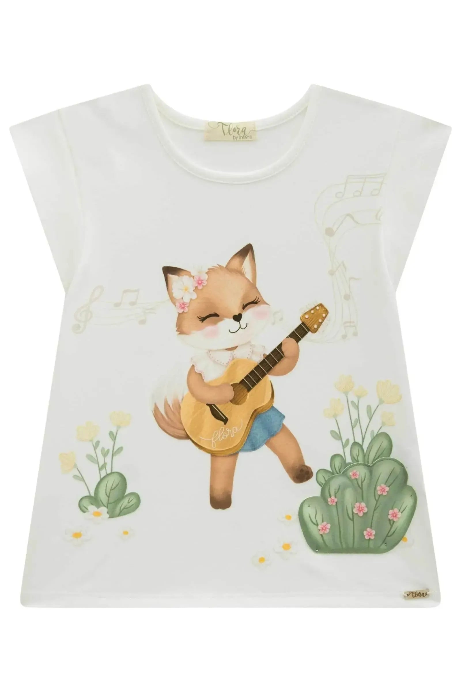 Blusa em Cotton 94647 Infanti Infantil Menina