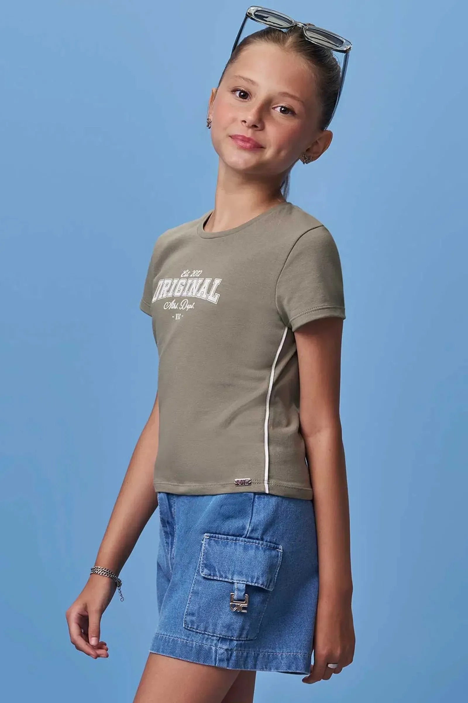 Blusa em Cotton 97923 Vic Teen Menina