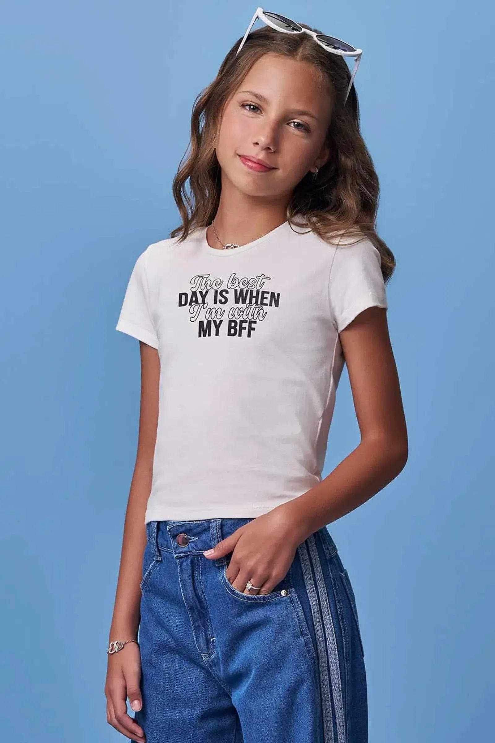 Blusa em Cotton 97926 Vic Teen Menina